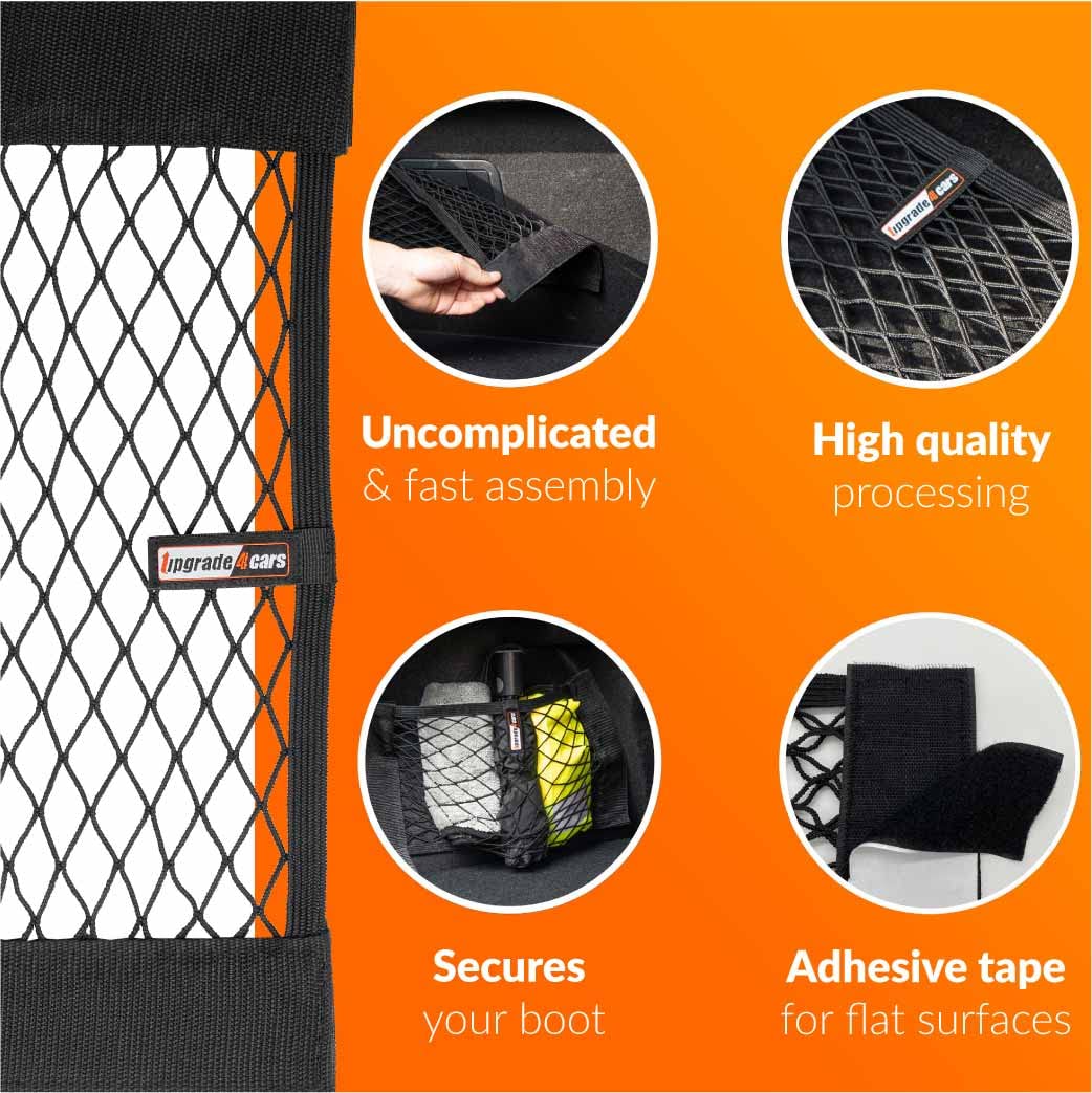 Filet De Rangement élastique Wezalget - Longueur Réglable ~5 M - Pour Voiture, Camping-car, Lit, Rangement