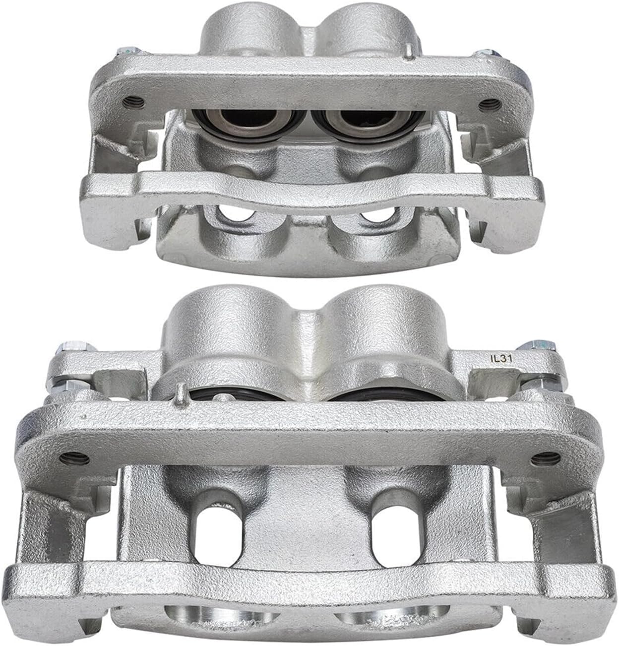 2x Front Brake Calipers Assembly Pair Set of 2 Driver and Passenger Side Replacement for GMC Sierra 1500 Yukon Chevrolet Silverado 1500 Classic 2007-2008 Tahoe Suburban 1500 Avalanche 18-4918 18-4919