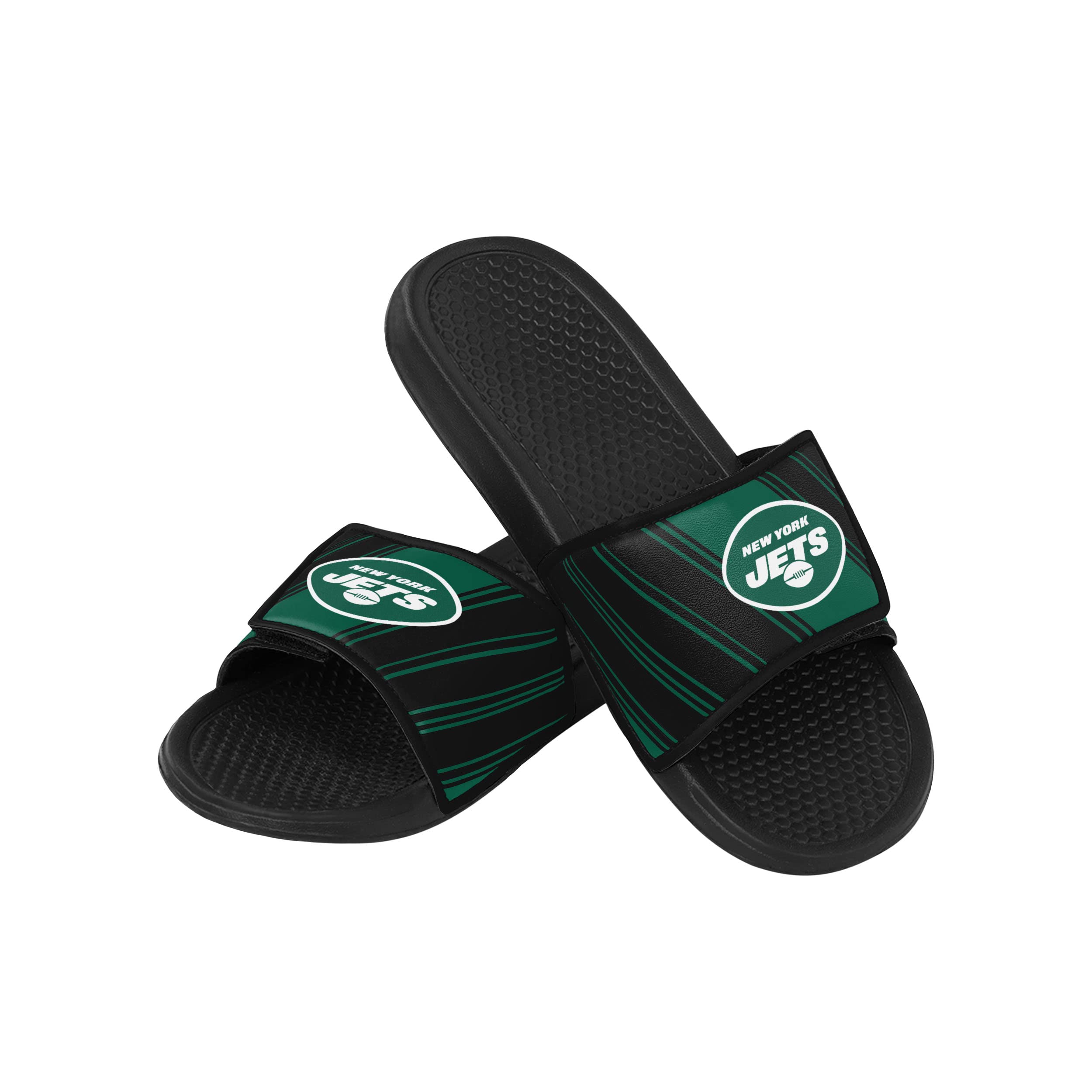 FOCO Men's NFL Team Logo Sport Shower Foam Slide Flip Flop Sandals