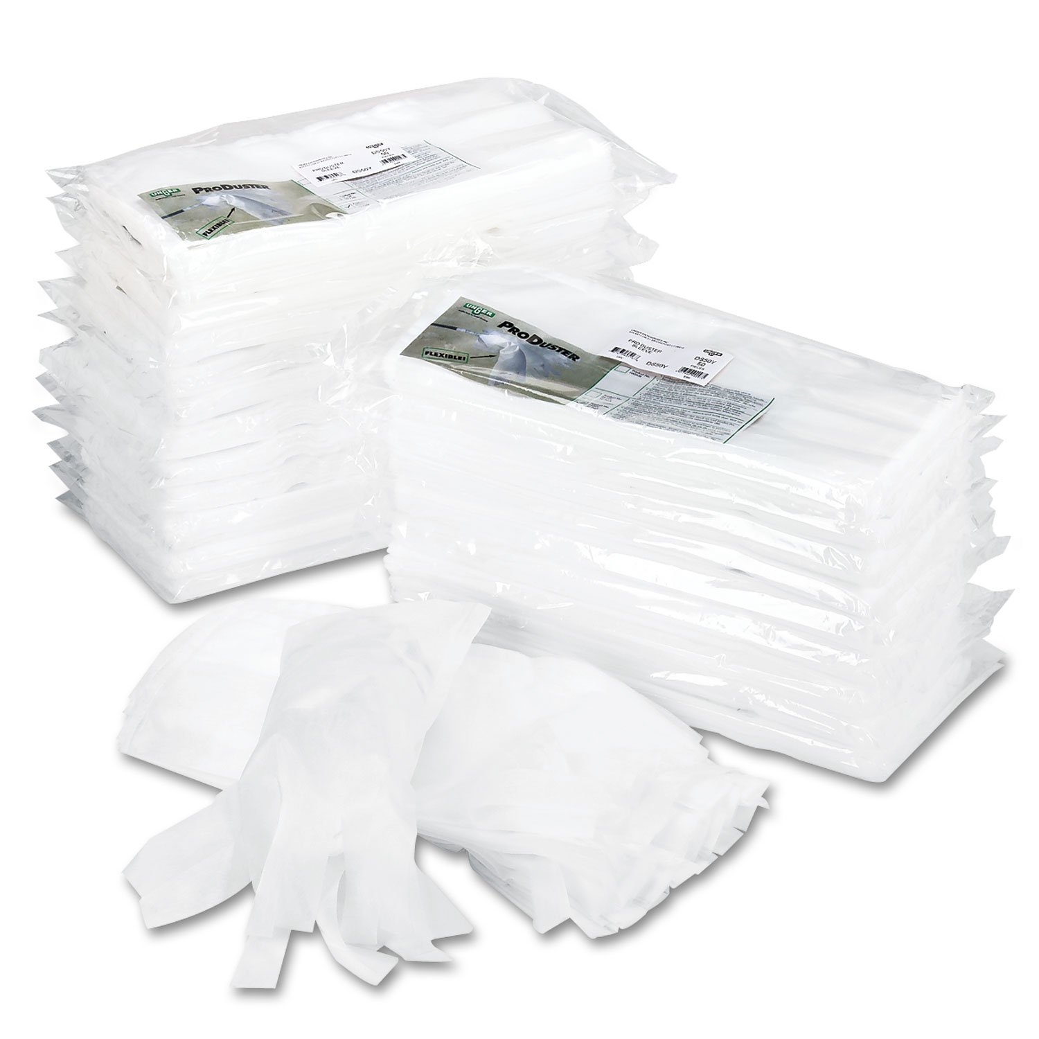 Unger DS50Y Produster Disposable Replacement Sleeves, 7-Inch X 18-Inch, White, 50/Pack