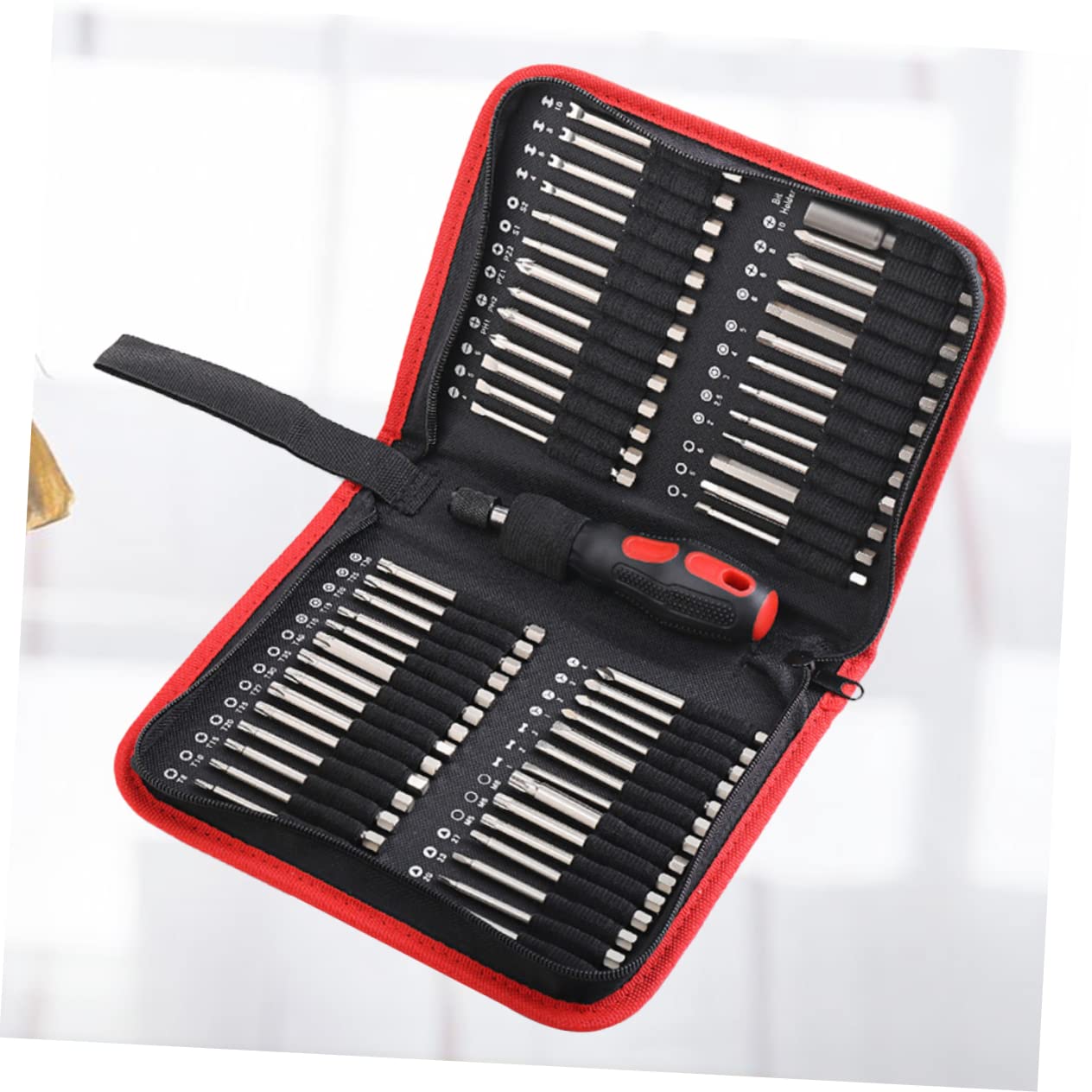 NUOBESTY Juego de 55 Brocas Hexagonales y Triangulares de Metal, Resistente al Desgaste, para Destornillador Eléctrico y Taladro Recargable, Uso Doméstico y Electrónica