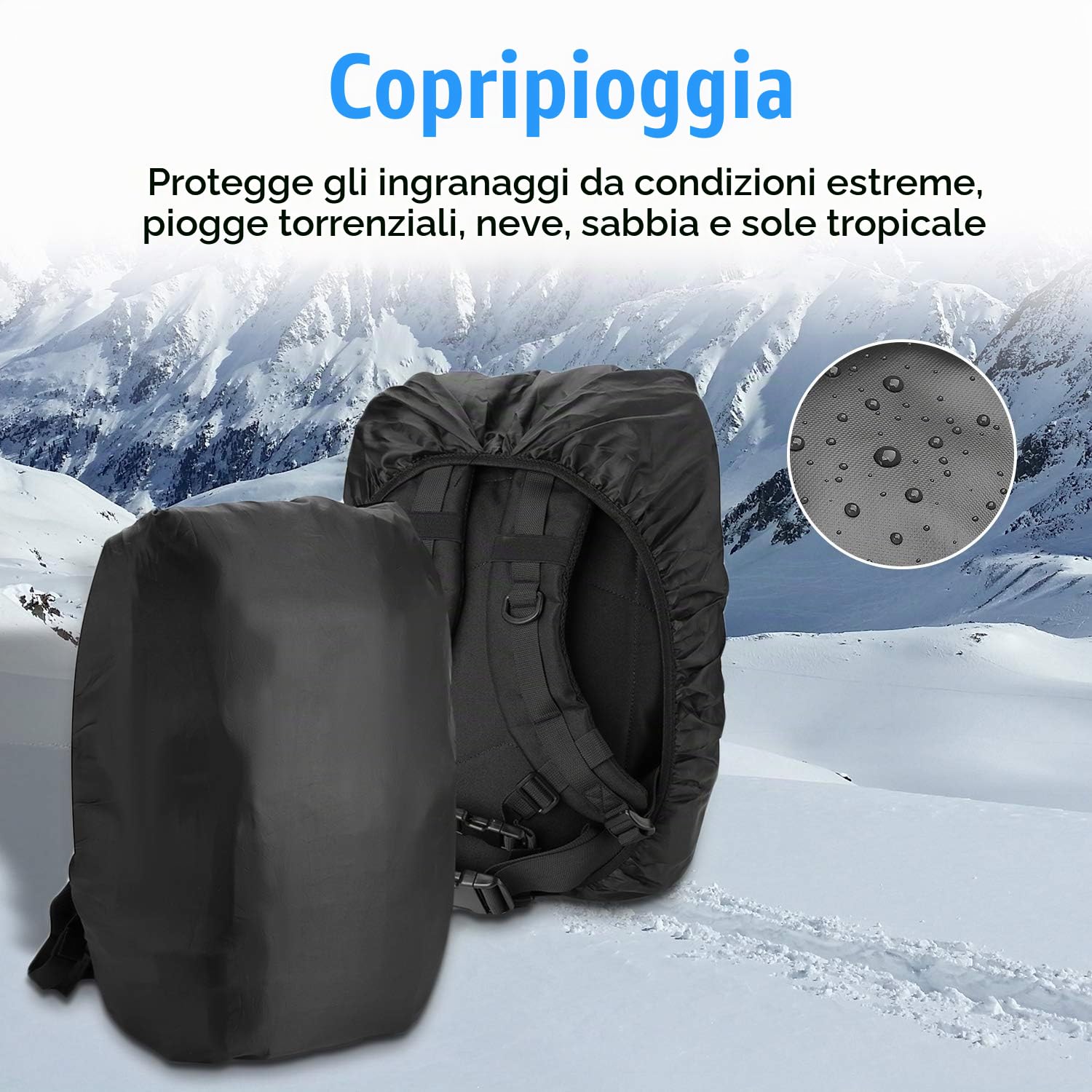 ProCase Zaino Tattico Militare 35L-48L, Pacchetto di Assalto di Grande Capacità 3 Giorni Zaino Borsa Go per Caccia, Trekking e Campeggio e Altre Attività All'aperto –Nero