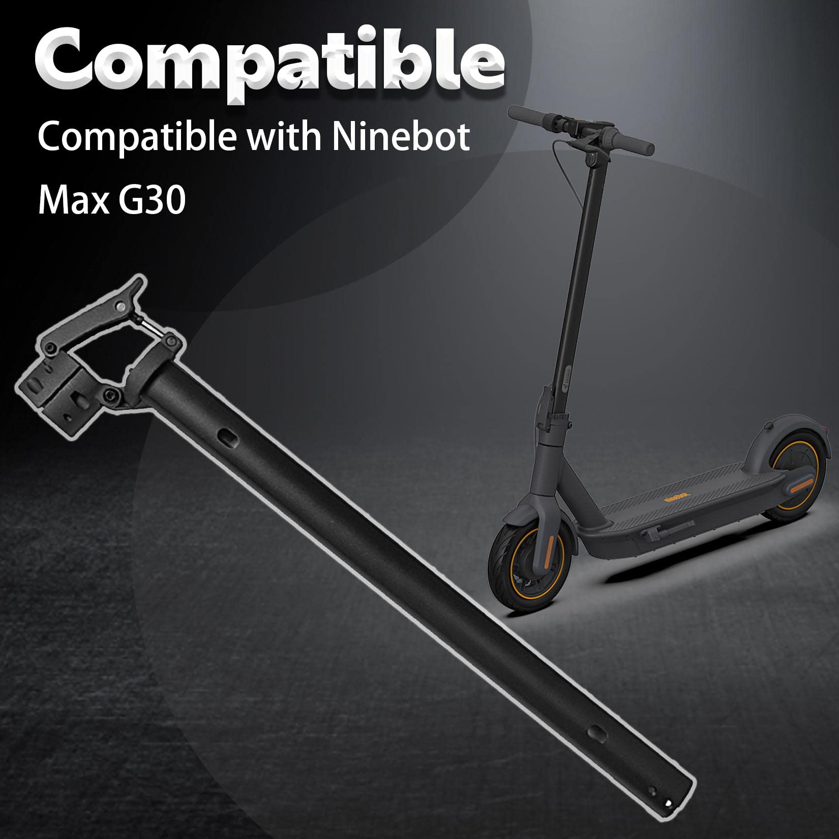 Scooter pieghevole Palo Raccordi Valutazioni per Segway Ninebot Max G30 Scooter Elettrico, Front Folding Pole Kit Ricambi Ricambi Ricambi