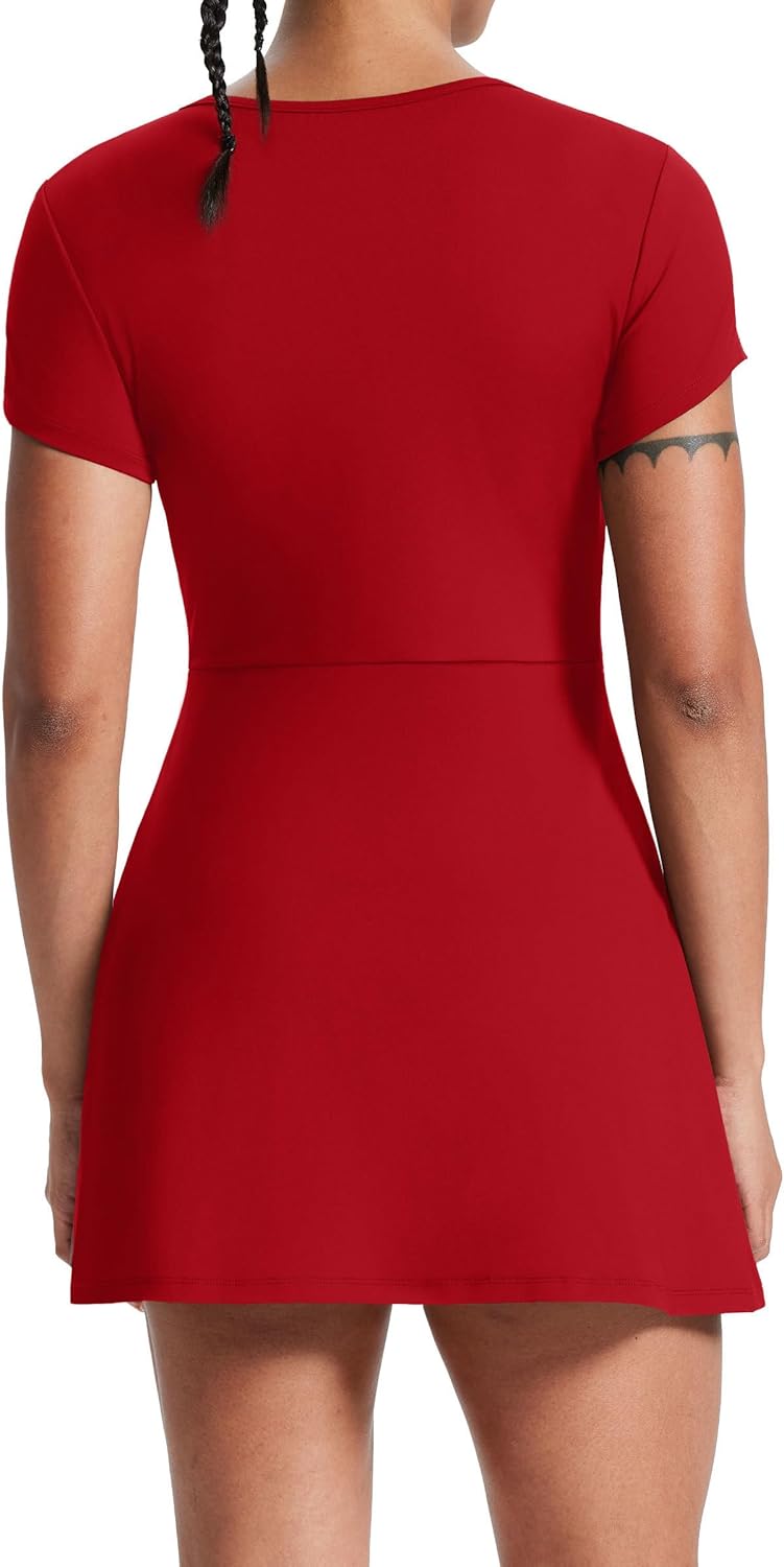 NIASHOT Tennis Dress Athletic Dresses for Women Golf Clothes Fashion Shorts Workout Skort Graduation Crusie Outfits - Image 4