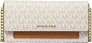 Michael Kors Women's Jet Set Medium 2-in-1 Wallet on Chain Crossbody Bag