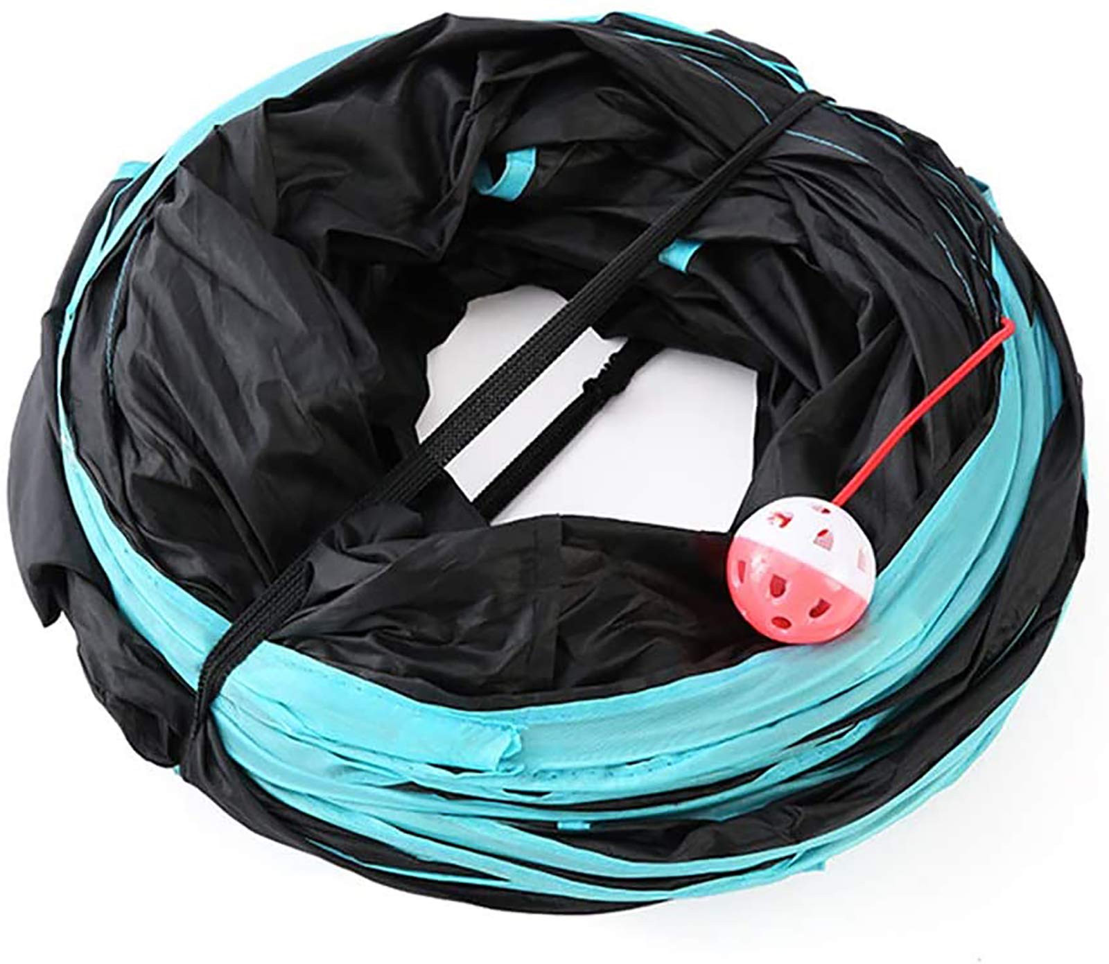 Tunnel De Chat,Tunnel pour Animaux De Compagnie Tunnel pour Chat en Peluche Jouet pour Chat Tunnel De Jeu Pliable Tunnel De Bruissement pour Chats, Chiots, Lapins Et Petits Animaux,5 Tunnel