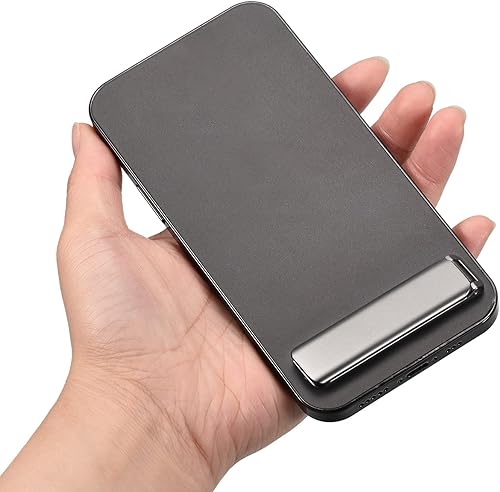 Miniatura 5 de uxcell Soporte para teléfono celular, paquete de 2 soportes de escritorio horizontales y verticales, soporte magnético de ángulo ajustable para la