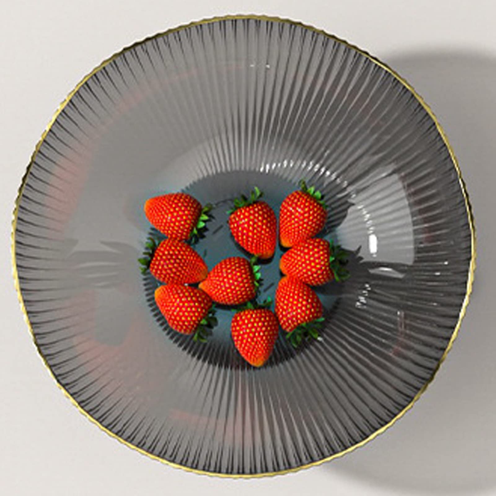 Tazón de Frutas, de Frutas Tazones Decorativos con Orificios de Drenaje Pedestal de Base Desmontable Tazón de Frutas para Mesa Encimera Tazones de Frutas Decorativos para el (Gris)