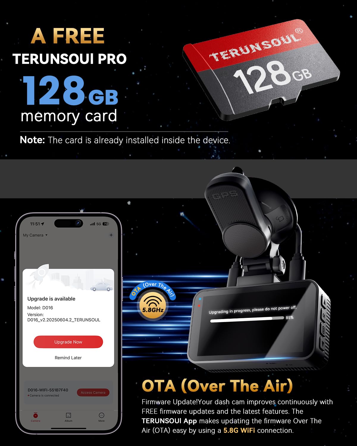 TERUNSOUl 1K Dash Cam — view 7
