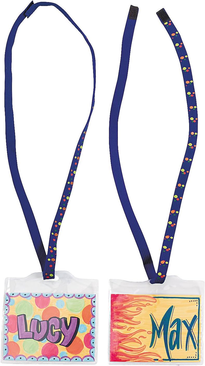 Do It Yourself Super Safe Name Tags- 48 Pc - Crafts for Kids and Fun Home Activities