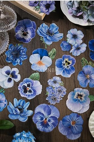 Miniatura 4 de Pegatinas de PET para álbum de recortes, kit de papel estético de rosa azul, agenda, diario, suministros decorativos, 2 unidadespaquete