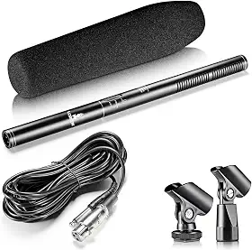 Microfone HT-81 Lorben Shotgun Super Unidirecional Ultra Cardioide Condensador GT944