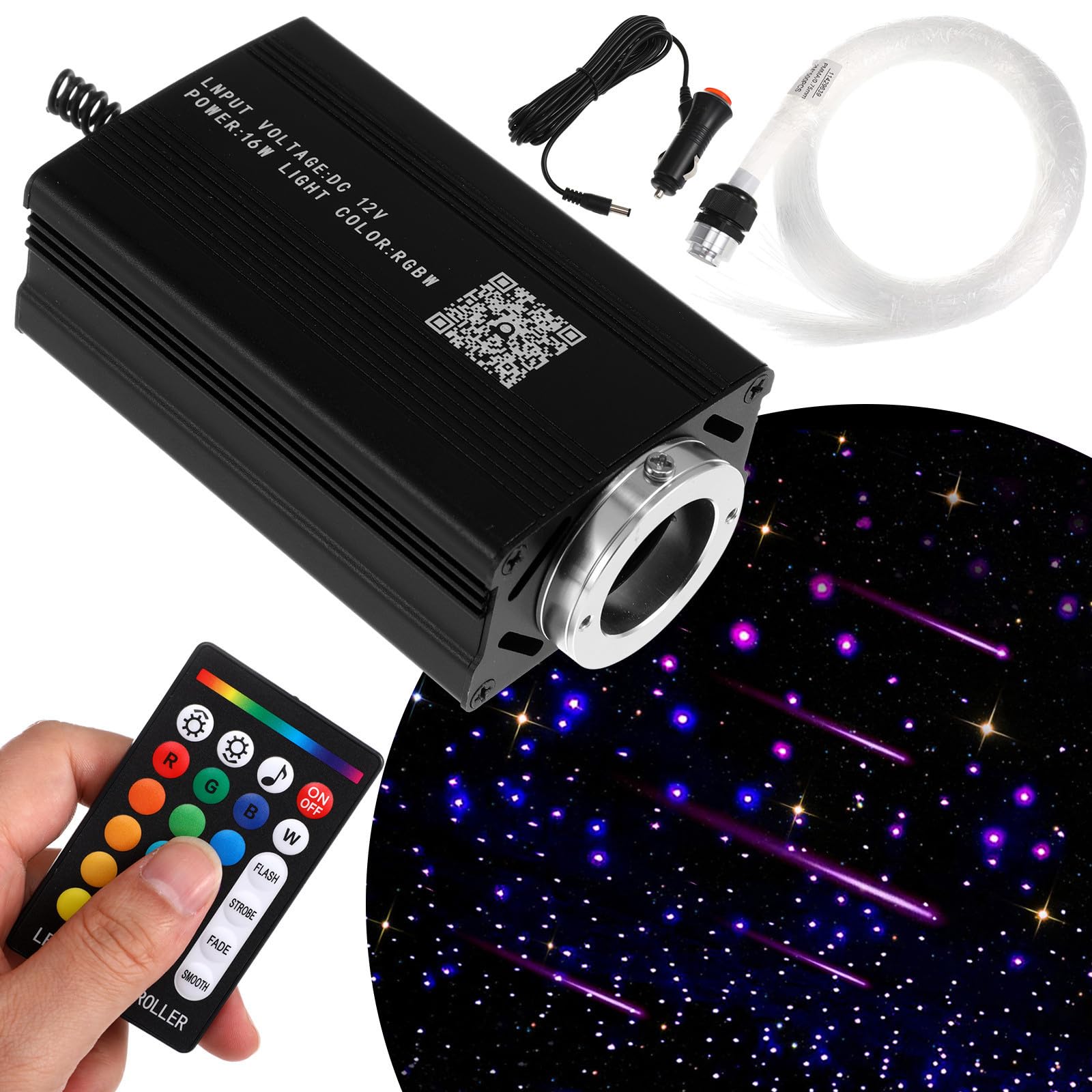 Luces de techo de coche en ABS y aluminio Toyvian con iluminación estrellada duradera 8
