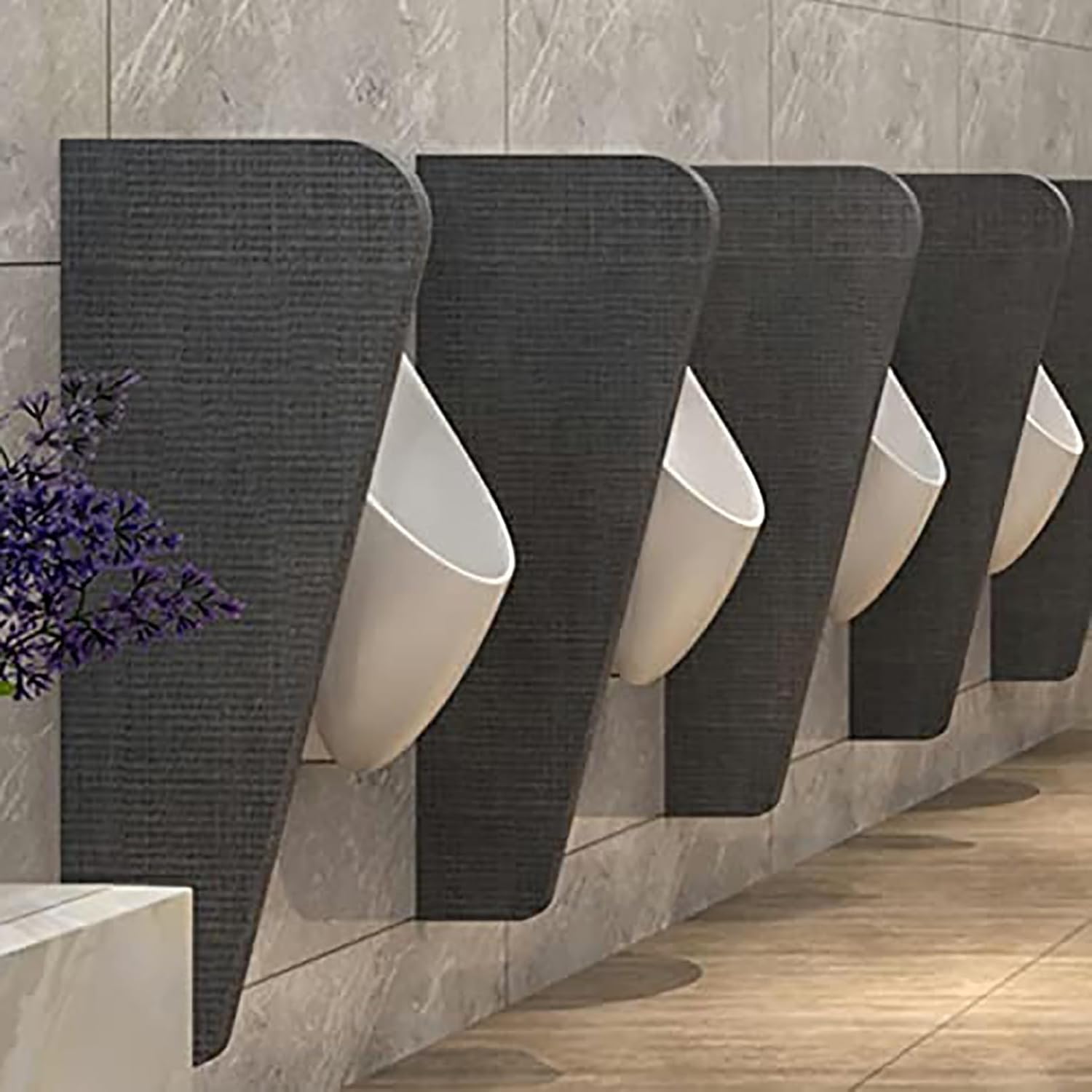 Urinal Partition,Wall-Mounted Urinal Privacy Screen,Men's Urinal Partition Protection Screen Divider Partition,Adult Urinal Baffle Hotel for School/Shopping Mall/Restroom (Size : 1