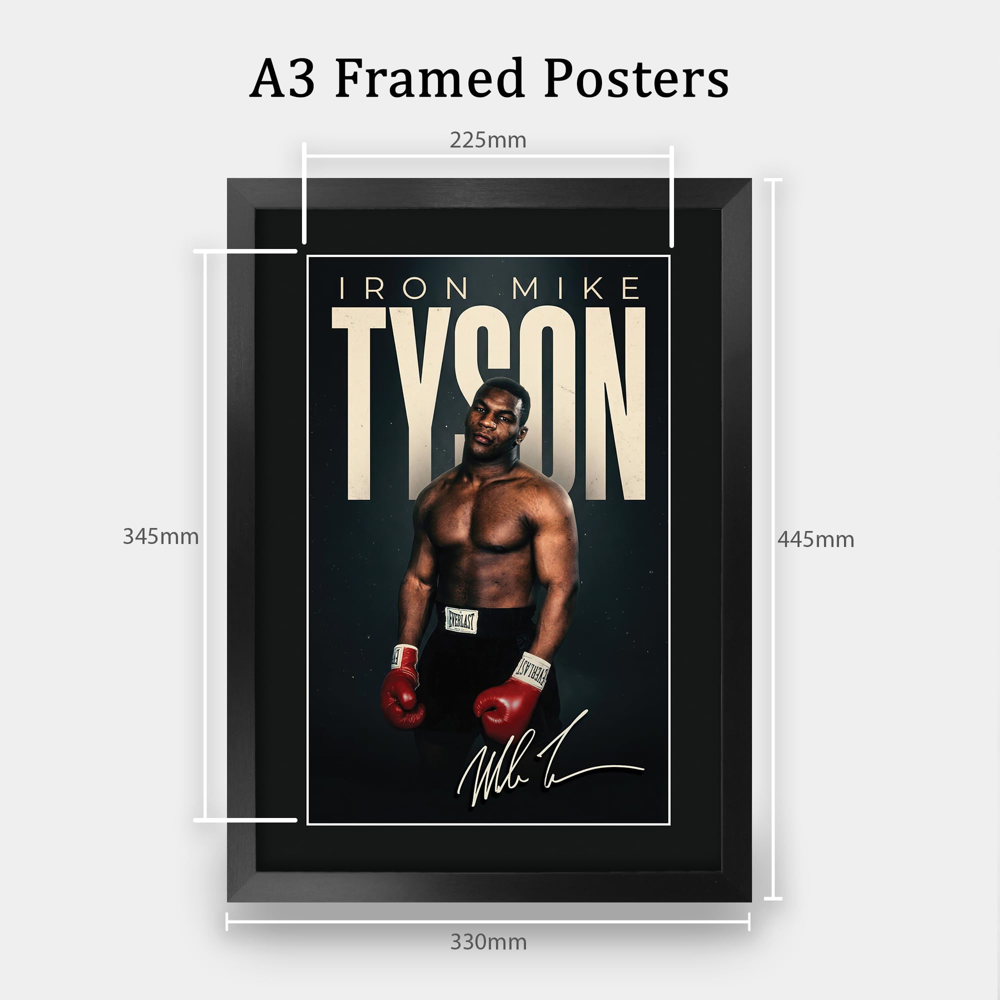 Mike Tyson 直筆サイン入りフォト 額装品 HWC Trading Mike Tyson Boxing Gifts Printed Signed Autograph
