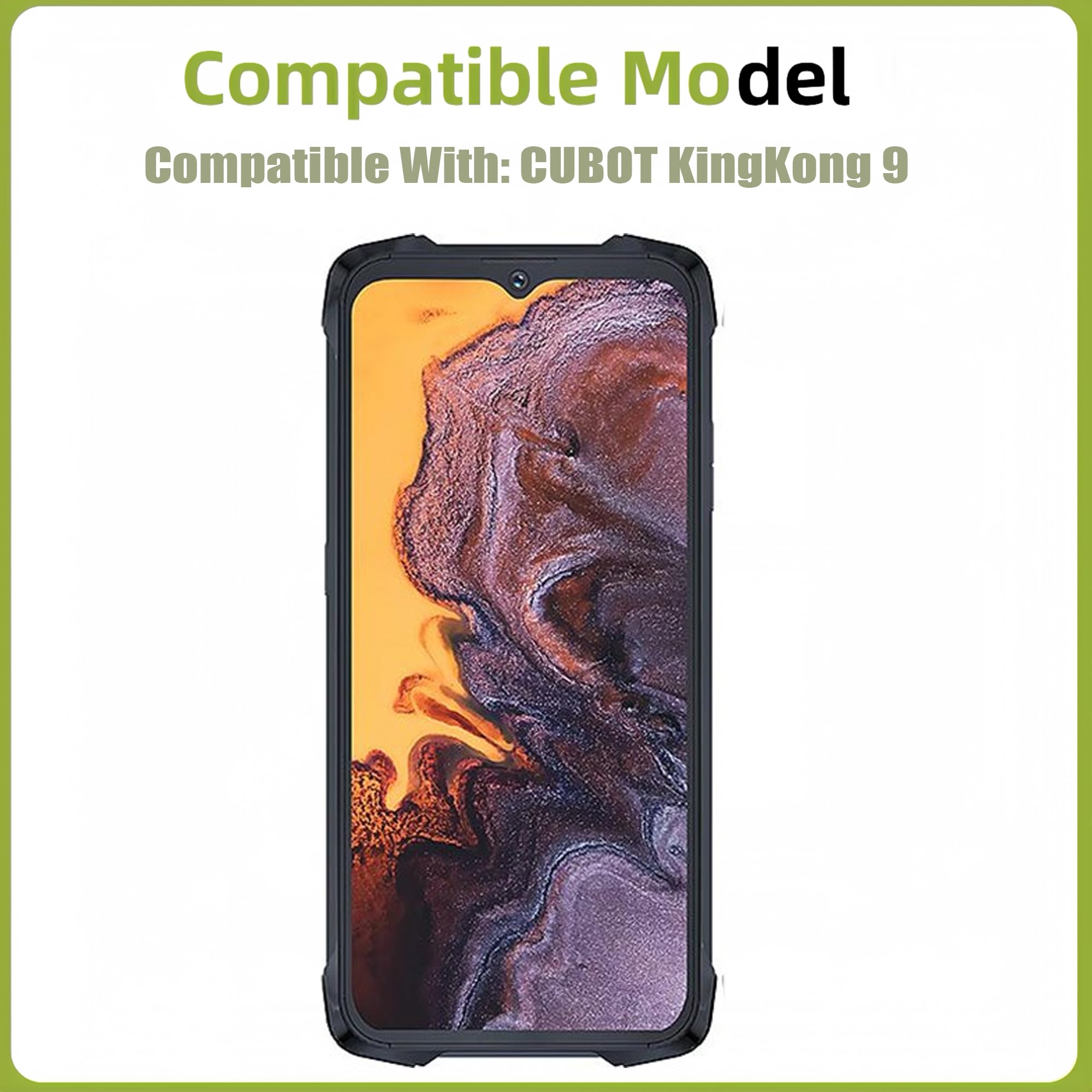 Display LCD per Cubot Kingkong 9 (d-hpy F663343) [con impronte digitali] [6,58 pollici] LCD Display Touch Screen Digitizer con set di attrezzi