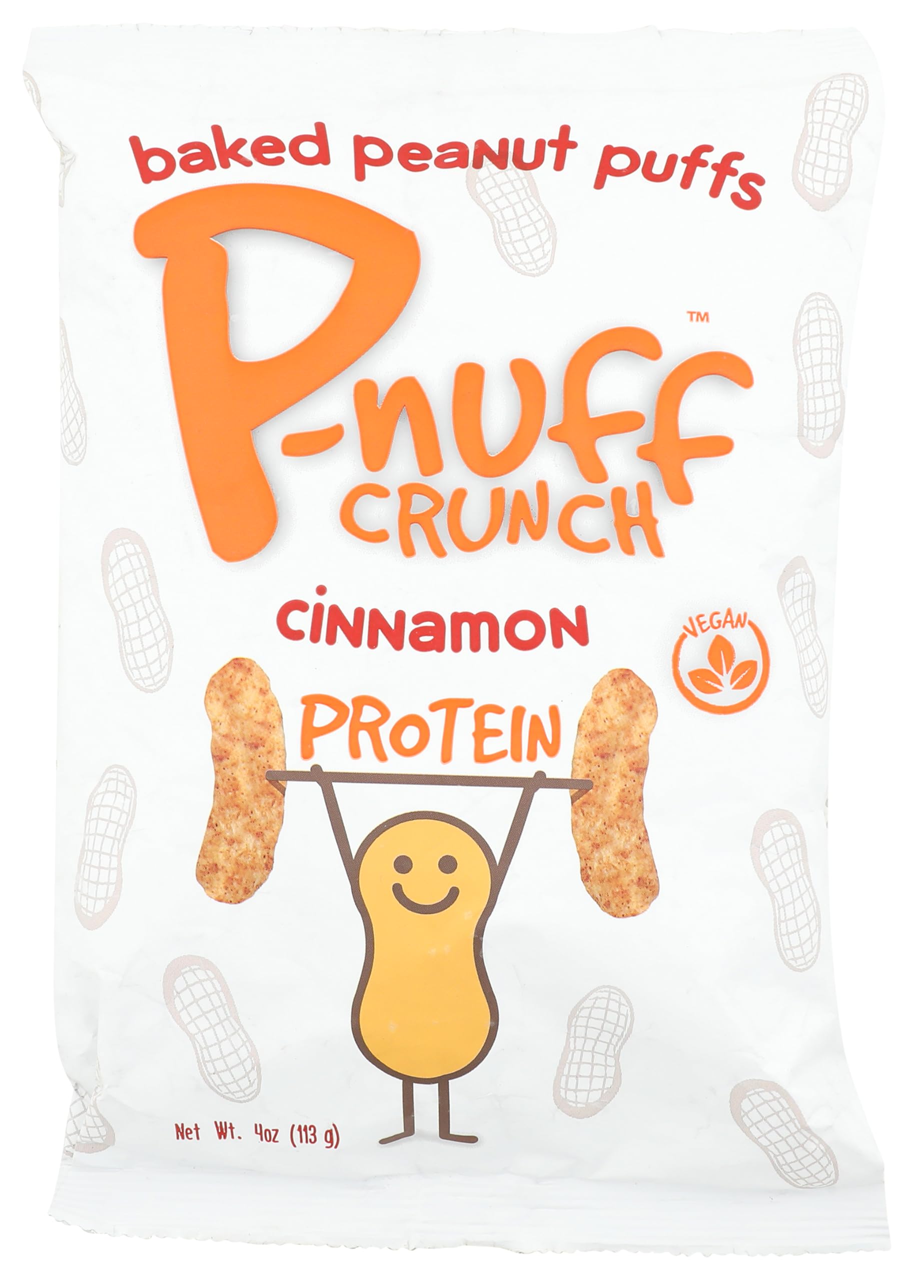 P-NUFF CRUNCH Cinnamon Protein Puffs, 4 OZ
