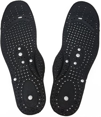 Felicity El terapeuta del alivio del dolor del imán del masaje calza la acupresión de Shiatsu que masajea las plantillas magnéticas fuertes, Negro -