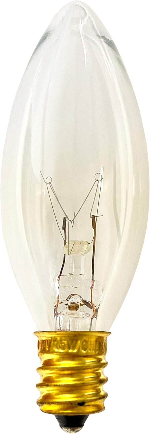 National Artcraft 15W Candelabra Base Tapered Light Bulbs for Lamp Making, Craft and Home Applications (Pkg/20)