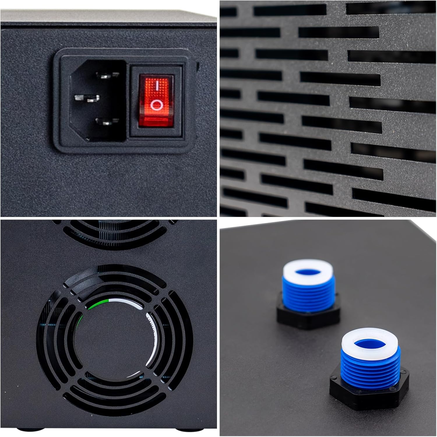 Aquarium Chiller 42gal, 1/10 HP Water Chiller 160L Fish Tank Hydroponics Cooling System with Quiet Design Refrigeration Compressor for Water Weeds Axolotl Jellyfish Coral Shrimp