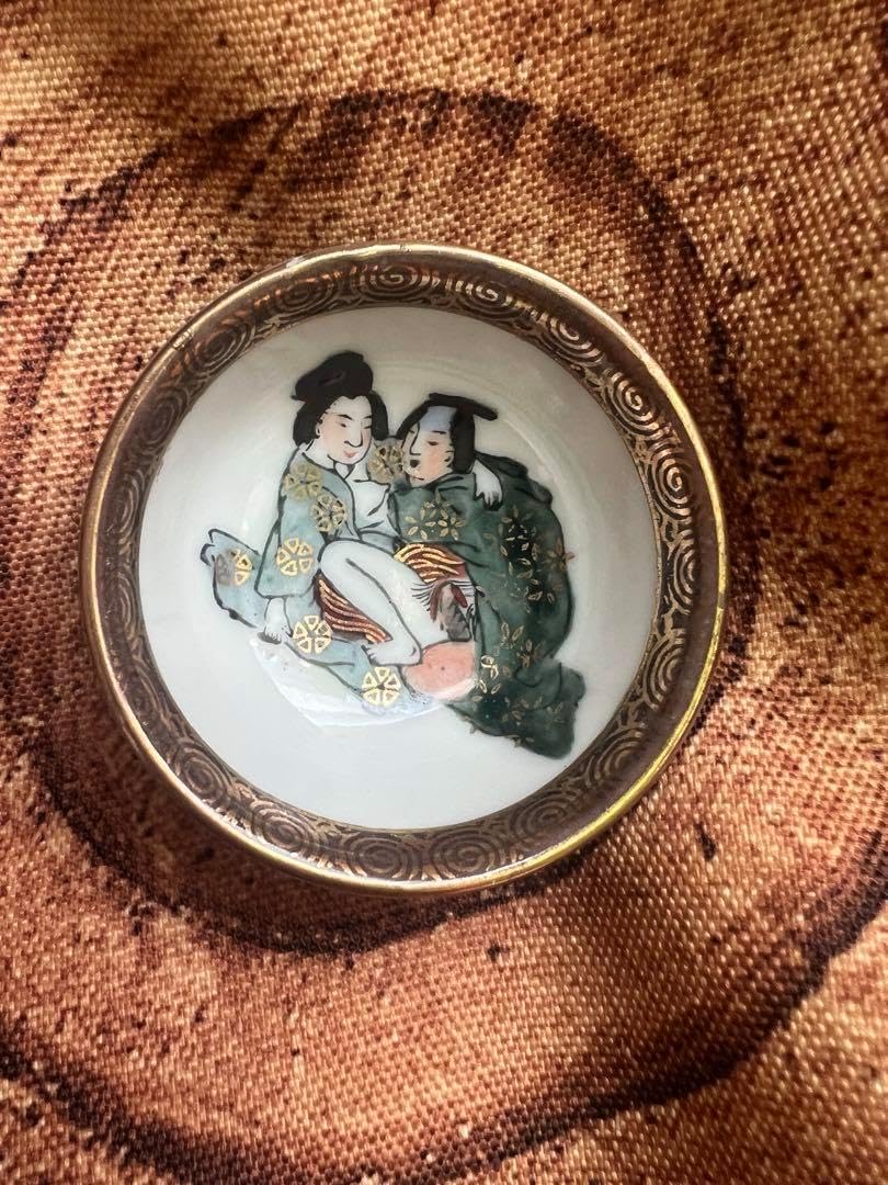 161 金重有邦 ぐい呑 備前焼（共箱あり）岡山県指定重要無形文化財保持