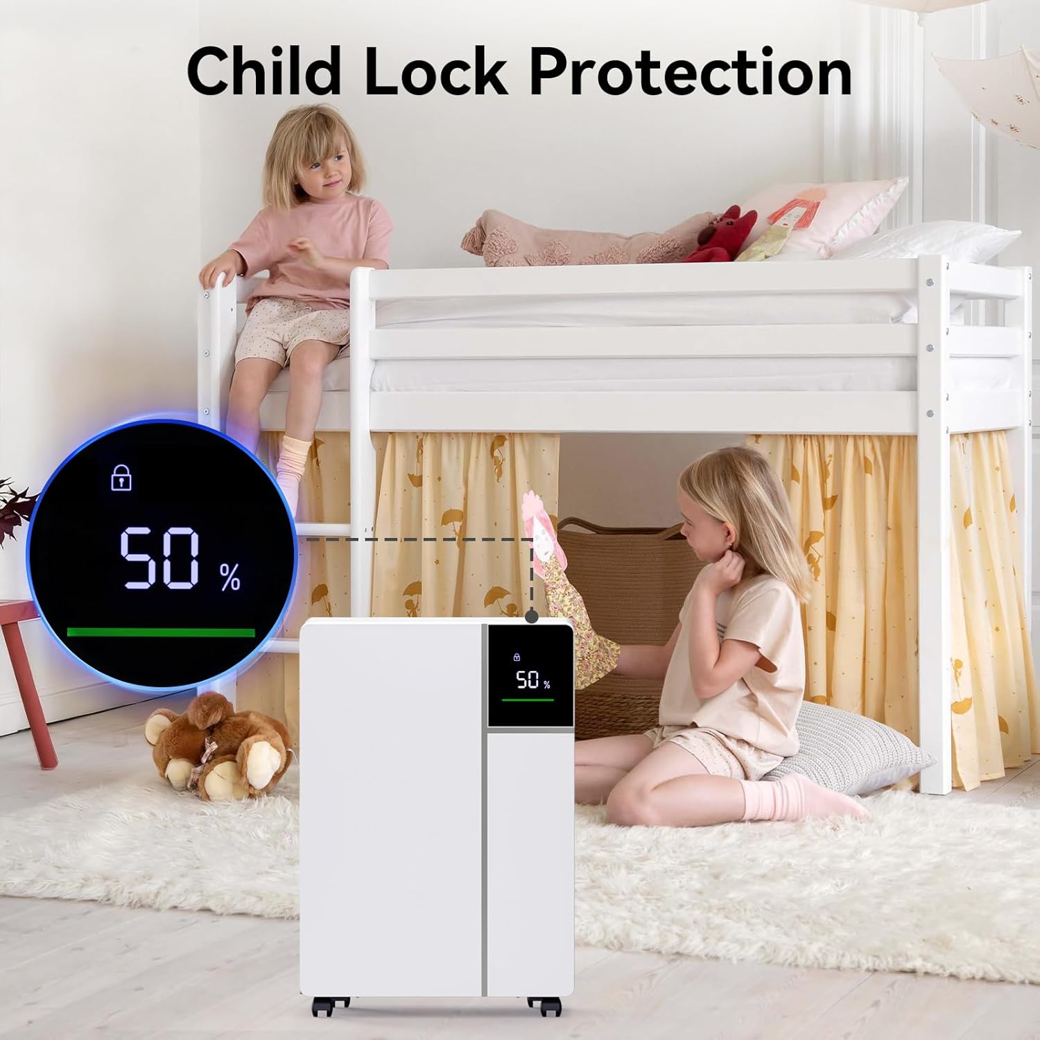 2500 Sq.Ft 25 Pints Dehumidifier for Home and Basements, Dehumidifiers for Bedroom with 32dB Sleep Mode, Auto or Manual Drainage, Intelligent Humidity, 3 Modes, Safe Dehumidifier for Bathroom, Garage