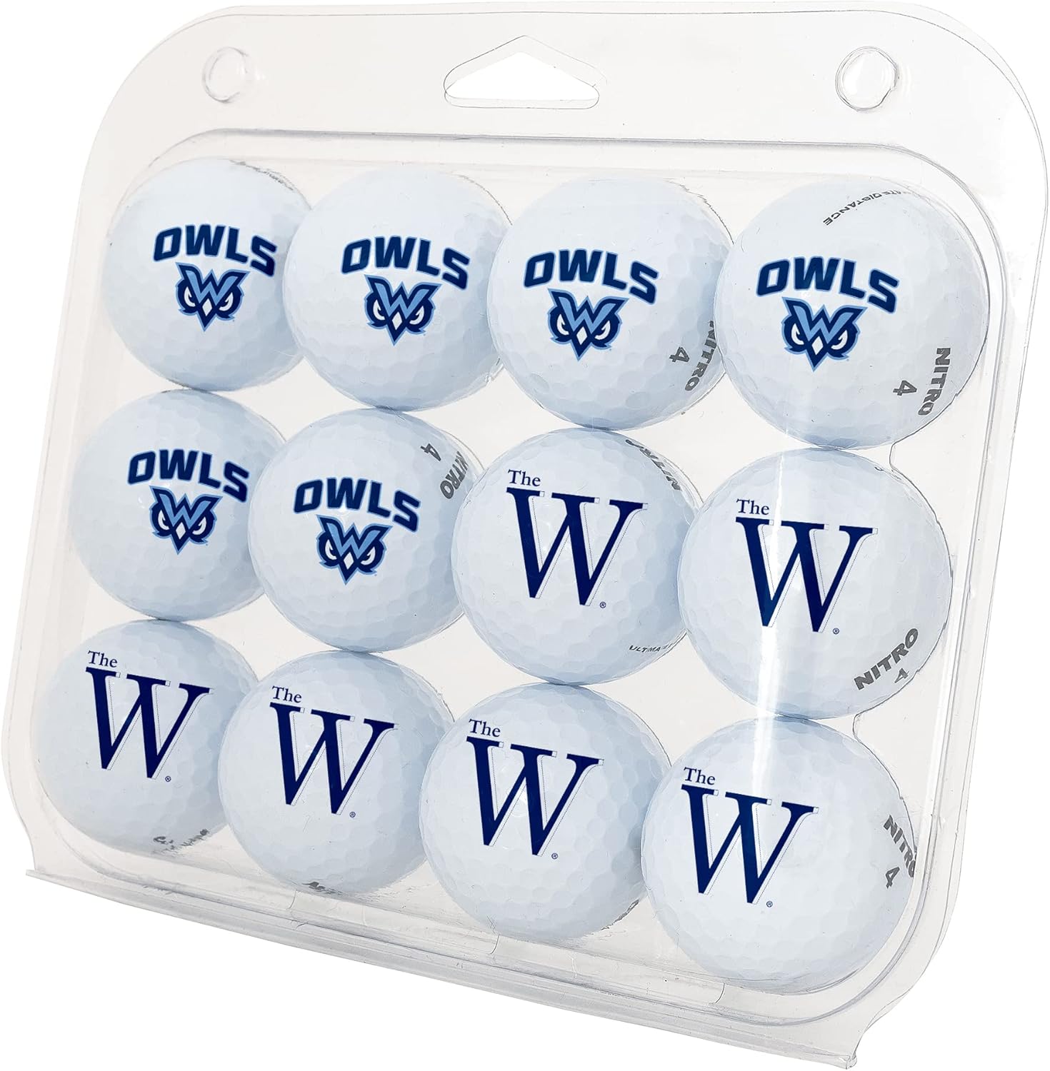 Desert Cactus Mississippi University for Women Golf Balls 12 Pack – MUW Owls Full Color Dozen – Officially Licensed Sport Team Accessory