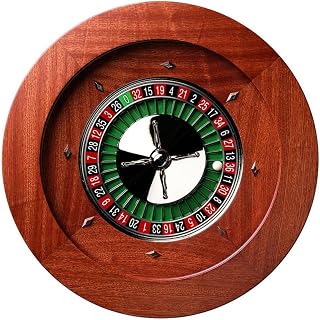 Dal Negro Montecarlo 50cm Mahogany Roulette Wheel with Precision Bearing Mechanism (Quadratto Style)