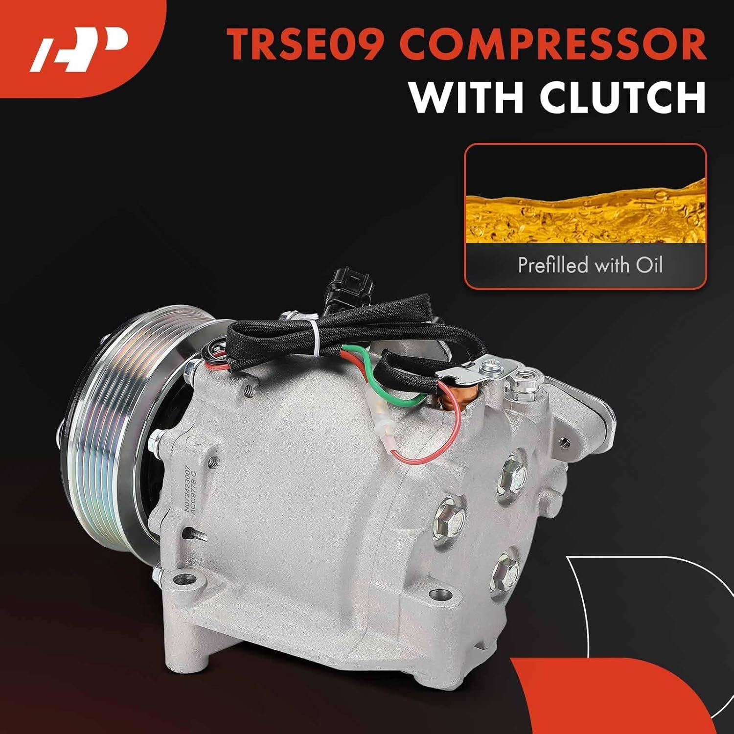A-Premium Air Conditioner AC Compressor with Clutch Compatible with Honda Civic 2012-2015 1.8L & Acura ILX 2013-2015 2.0L