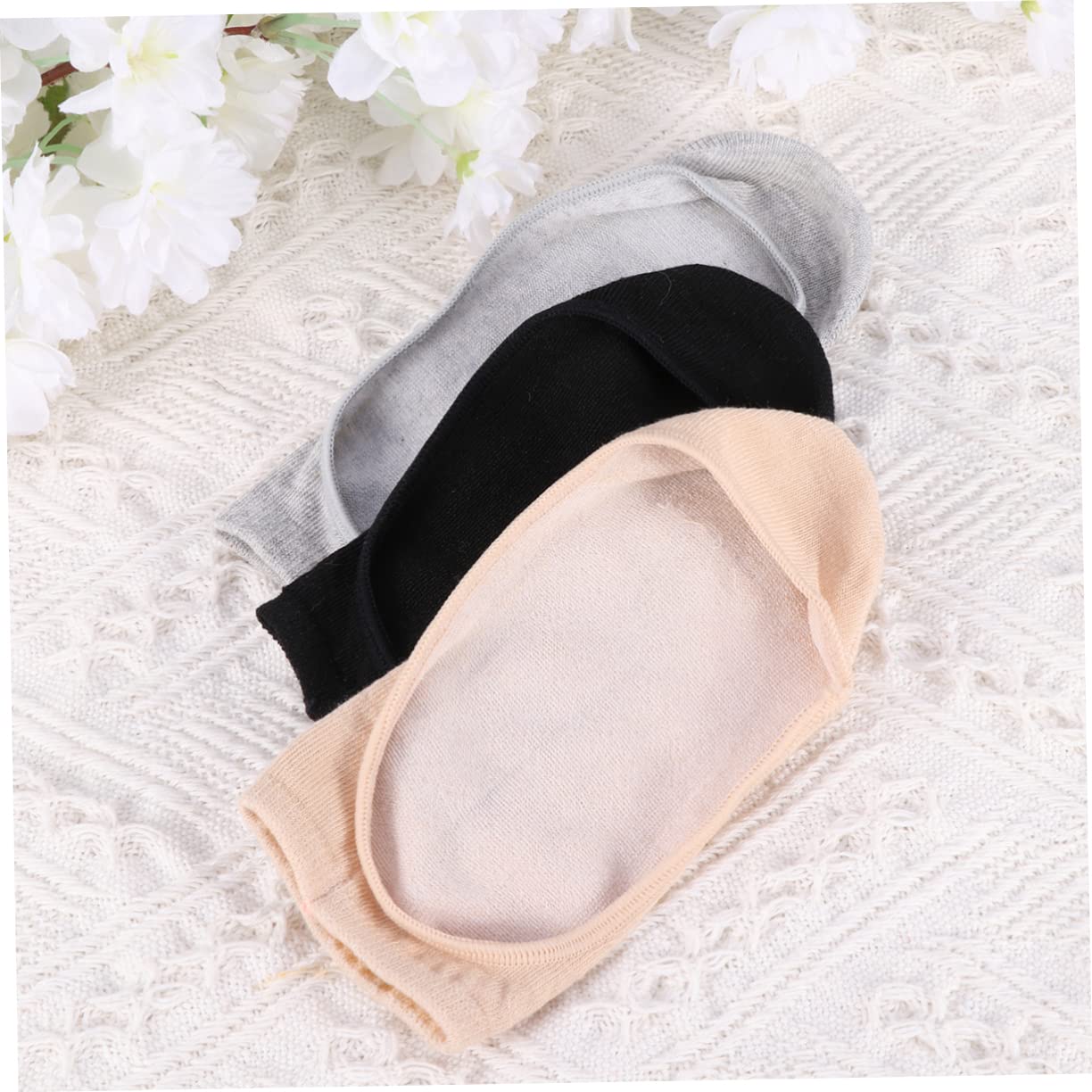 SHERCHPRY 18pares Calcetines Invisibles Antideslizantes De y Paquete Gris Negro Perfectos Para Verano y