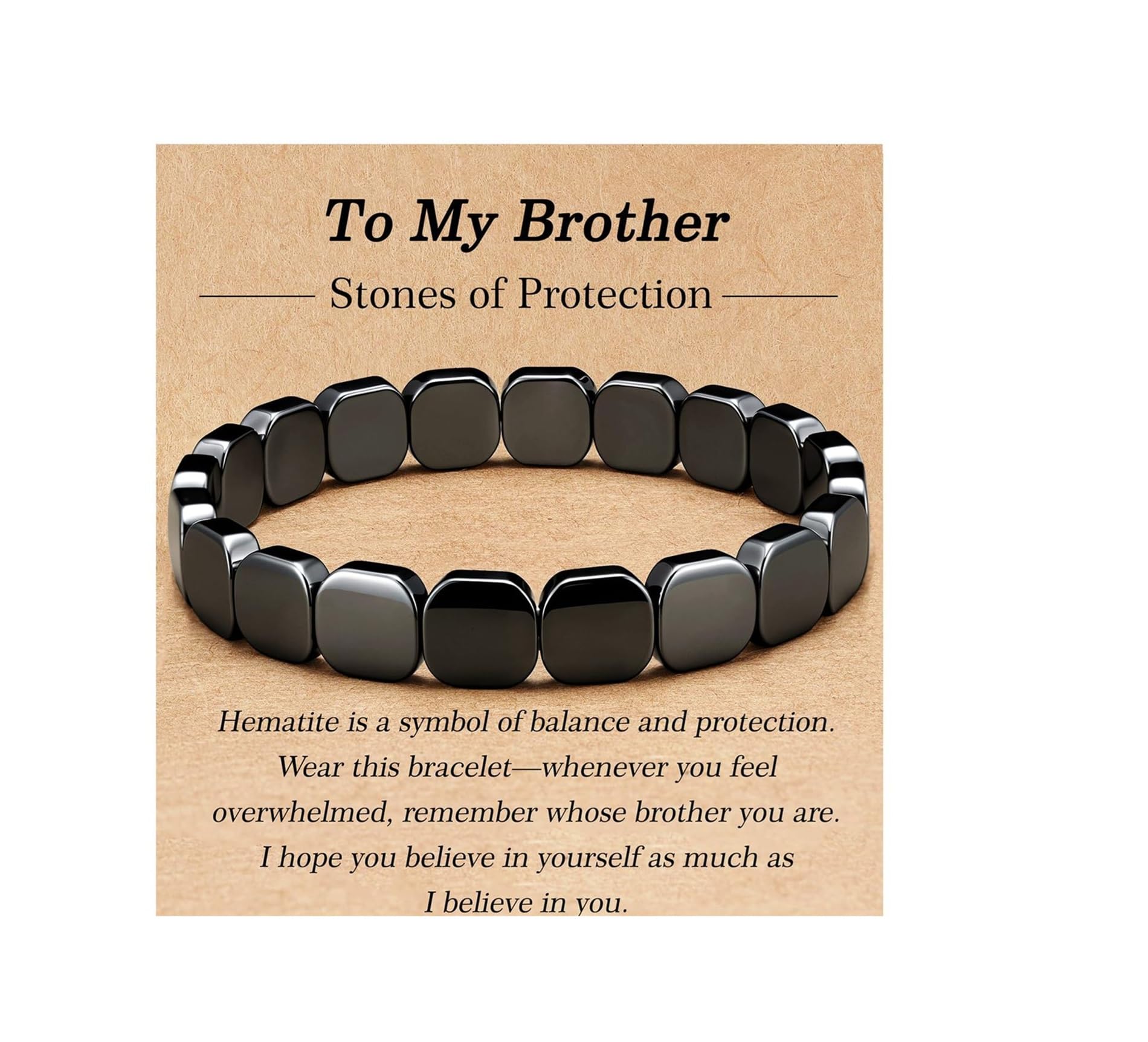 Dczosily Triple Protection Bracelet Natural Tiger's Eye Hematite Agate Stone Bracelet for Men Women Crystal Jewelry Healing Bracelets Bring Luck