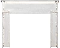 Vista 4 de Pearl Mantels Impresionante pero cómodo mantel de MDF envolvente, 48 pulgadas, blanco nítido