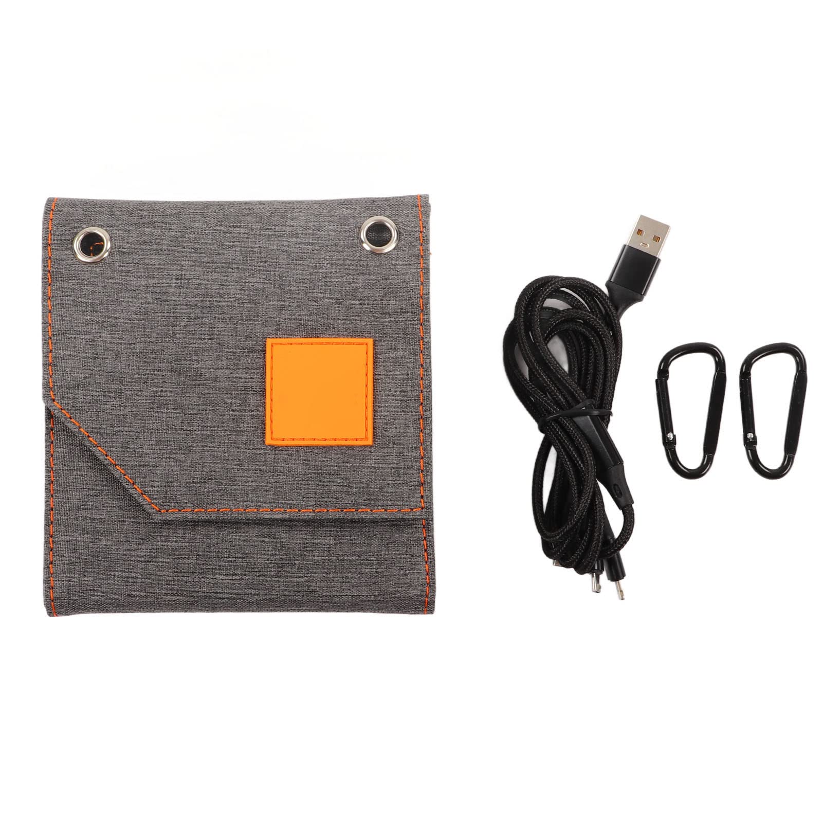 YWBL-WH Cargador Solar Plegable, Cargador USB de Silicio Policristalino