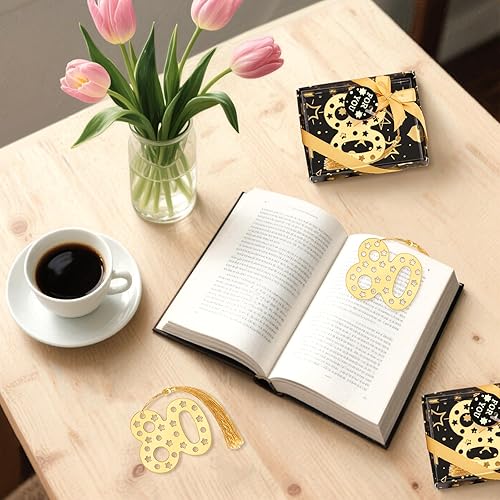 Vista 13 de 60 marcapáginas de 60 cumpleaños para fiesta de cumpleaños 60, recuerdos de fiesta de 60 años, recuerdos de boda, recuerdos, regalos de decoración