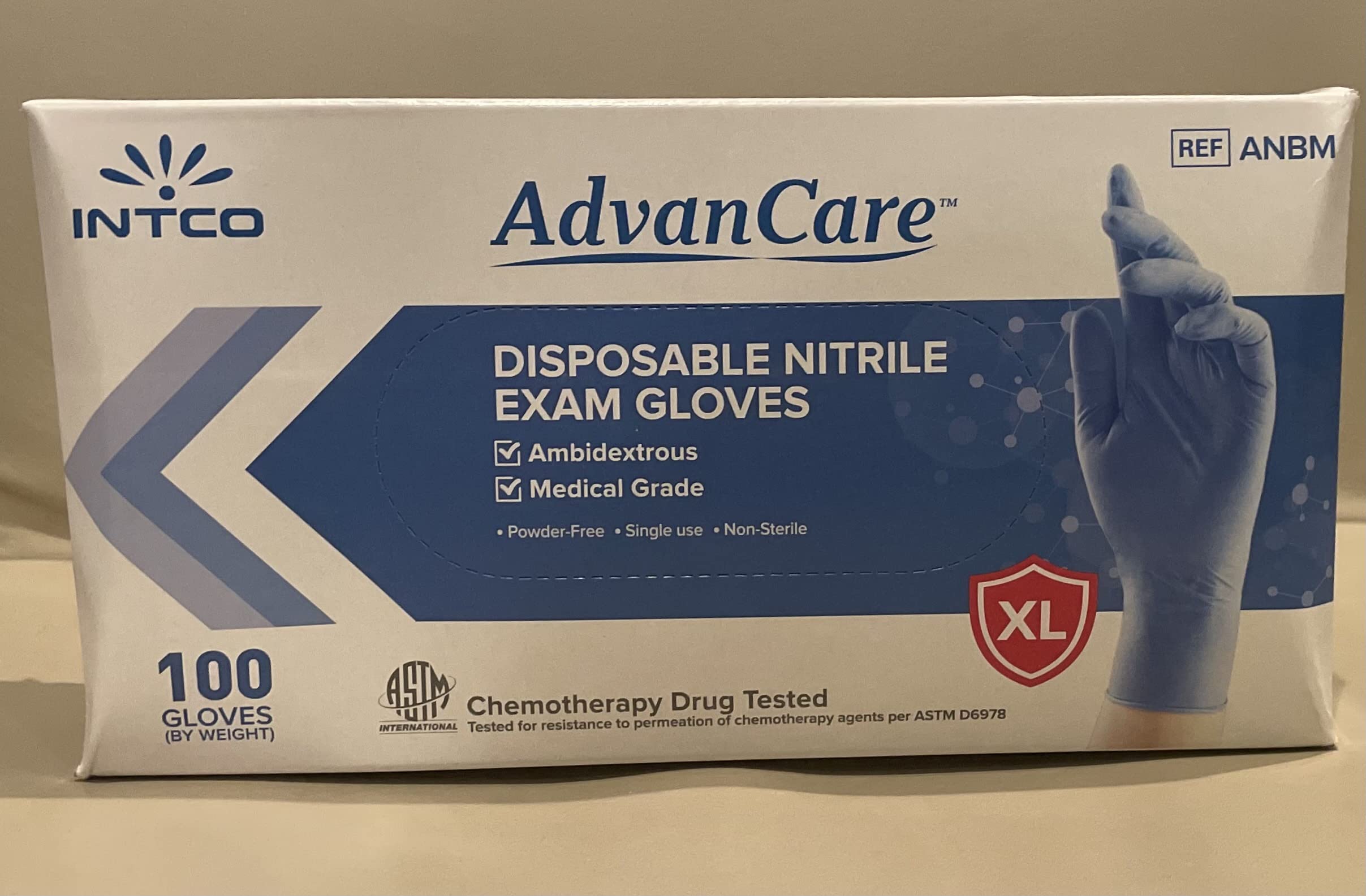 Intco Medical Industries Advancare Disposable Nitrile Exam Gloves