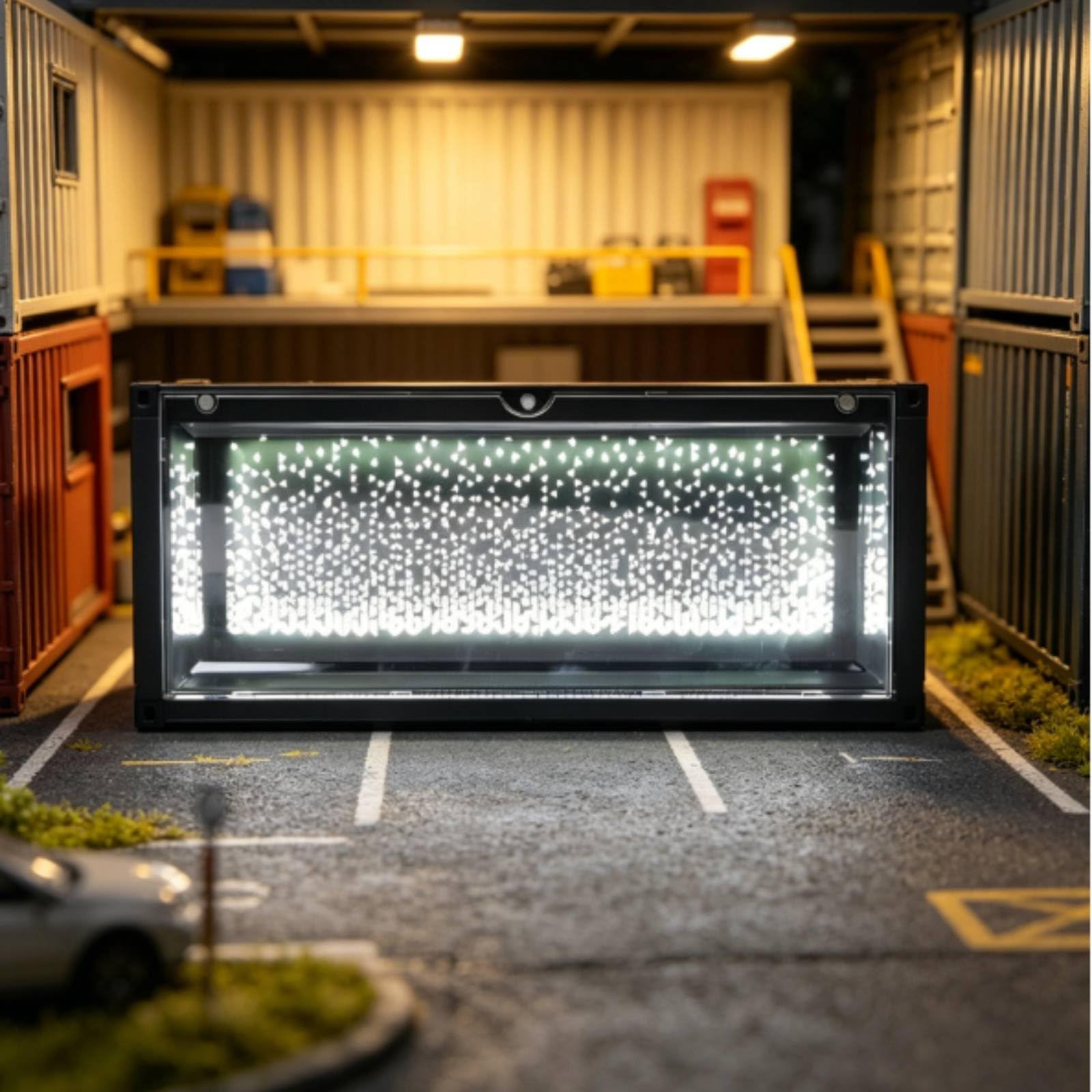 Contenitore Scena Esposizione Diorama Illuminato Modello Vetrina Scatola Collezione in con Luce per Valorizzare Oggetti E Tenere Lontana La Polvere