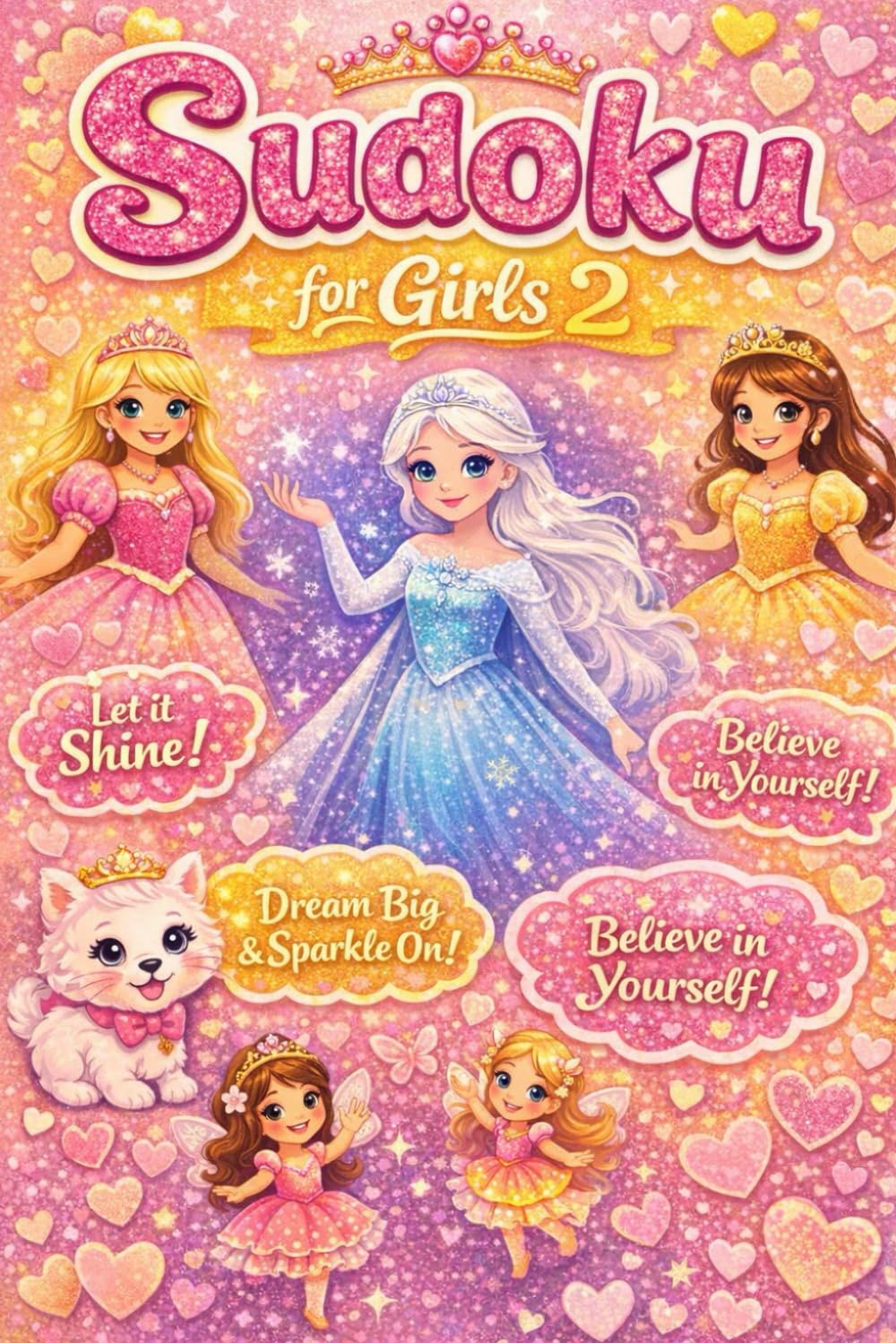Sudoku for Girls 2: Dream Big and Shine Bright!: Welcome to a Sudoku adventure just for girls! Enjoy hours of fun with challenging puzzles and fun Q&A about your favorite characters.