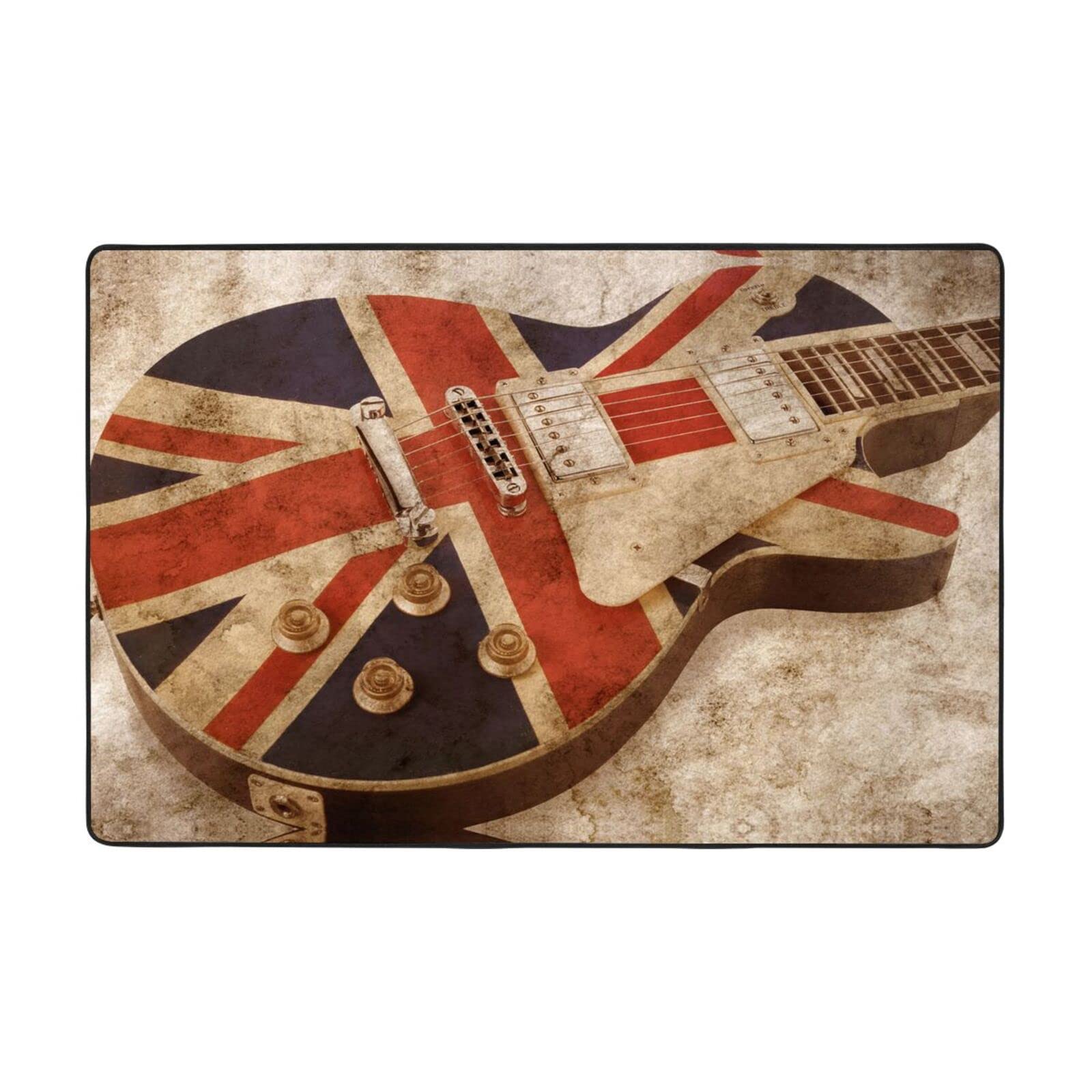 Tapis Union Jack salon et chambre en velours doux 183x122 cm