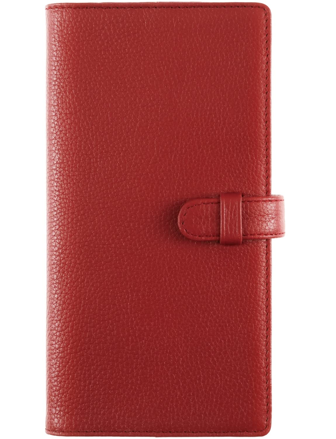 BLUE SINCERE Leather Journal Cover Vegetable Tanned Vermilion Red Narrow Size
