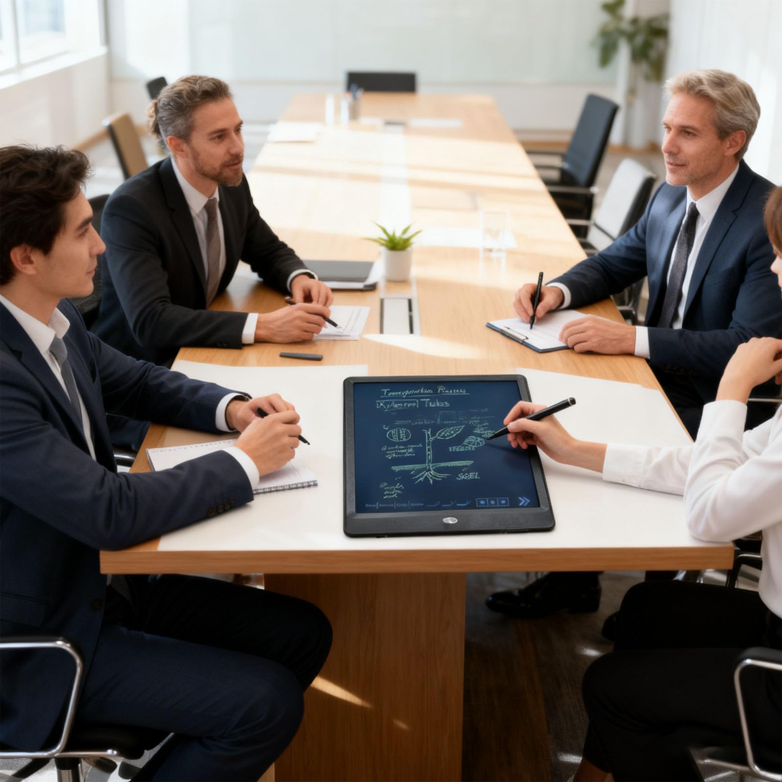 Annadue Set Penna Intelligente Digitale e Lavagna per Appunti, Sincronizzazione in Tempo Reale per Digitalizzazione, Archiviazione di Note, Conversione in Testo, Compatibile con Android