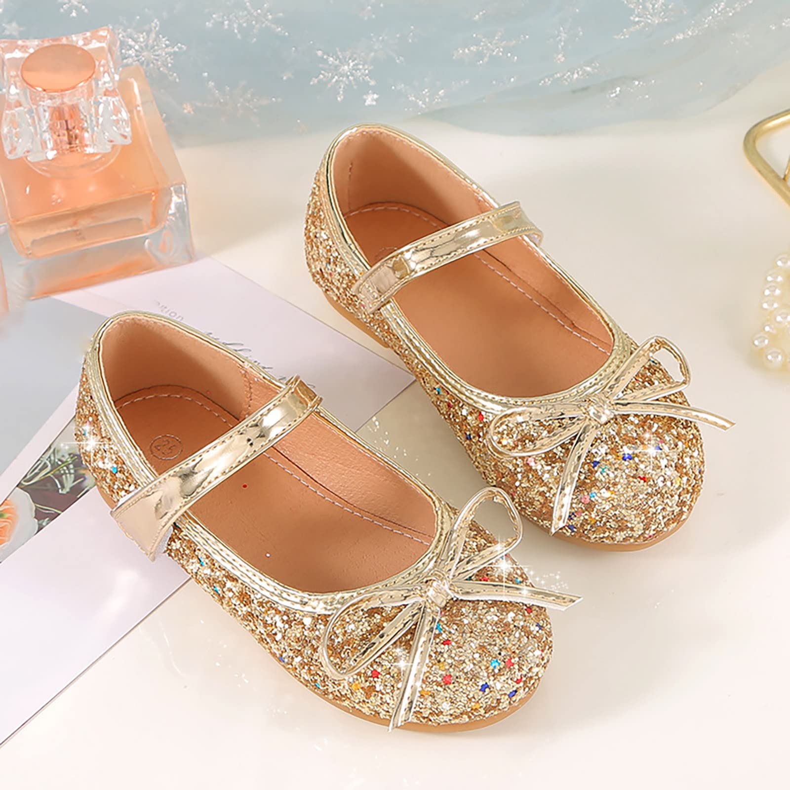Ballerina Schuhe Mädchen Cosplay Partys Hochzeiten Lauflernschuhe Kinder Tanzschuhe Kommunionschuhe Sandalen Mary Jane