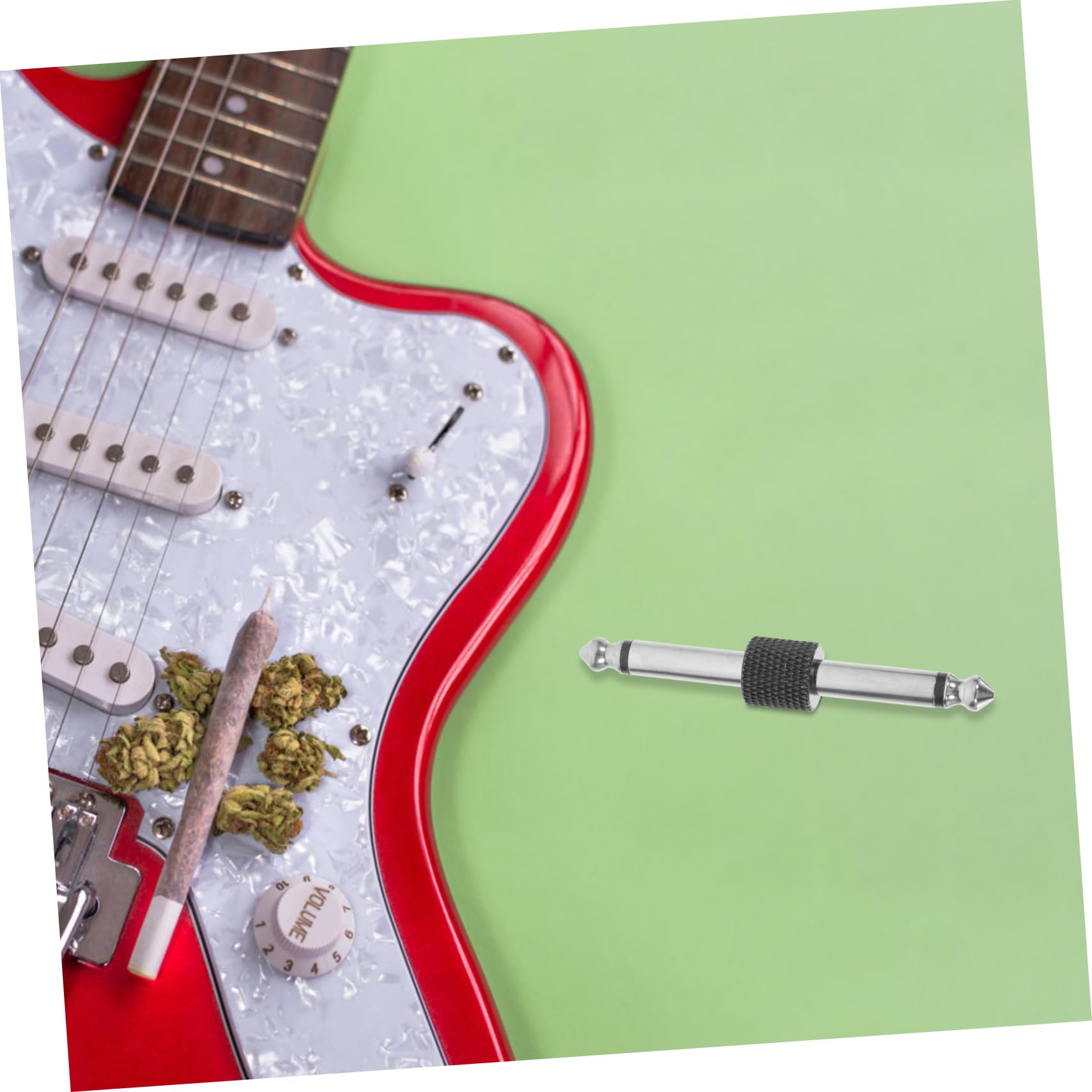 Abaodam 15stücke Gitarrenpedal-koppler Gerader Audiostecker Für Effektpedale Langlebige Verbindung Für Gitarrenpedalboards Einfach Zu Verwenden Lagern