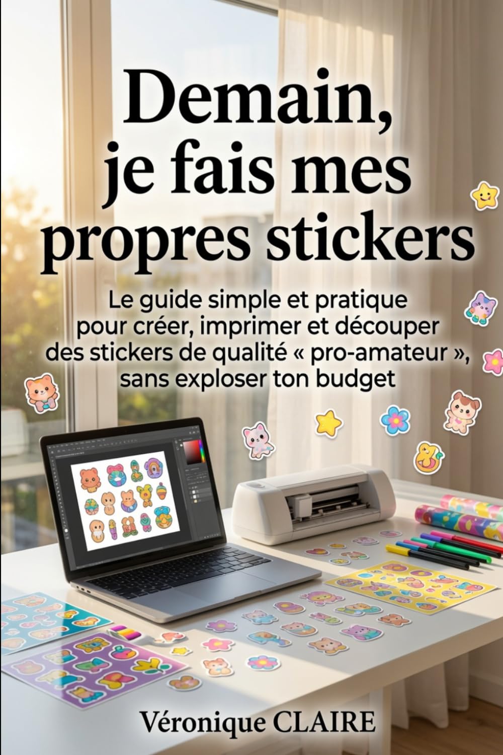 Demain je fais mes propres stickers: Le guide simple et pratique pour créer, imprimer et découper des stickers de qualité « pro-amateur », sans exploser ton budget