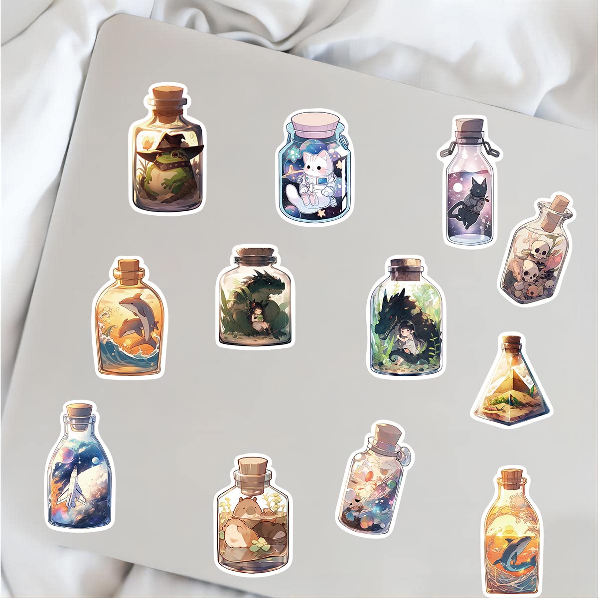 50-Piece Graffiti Sticker Pack - Aesthetic Anime Vinyl Decals For Laptops & Water Bottles