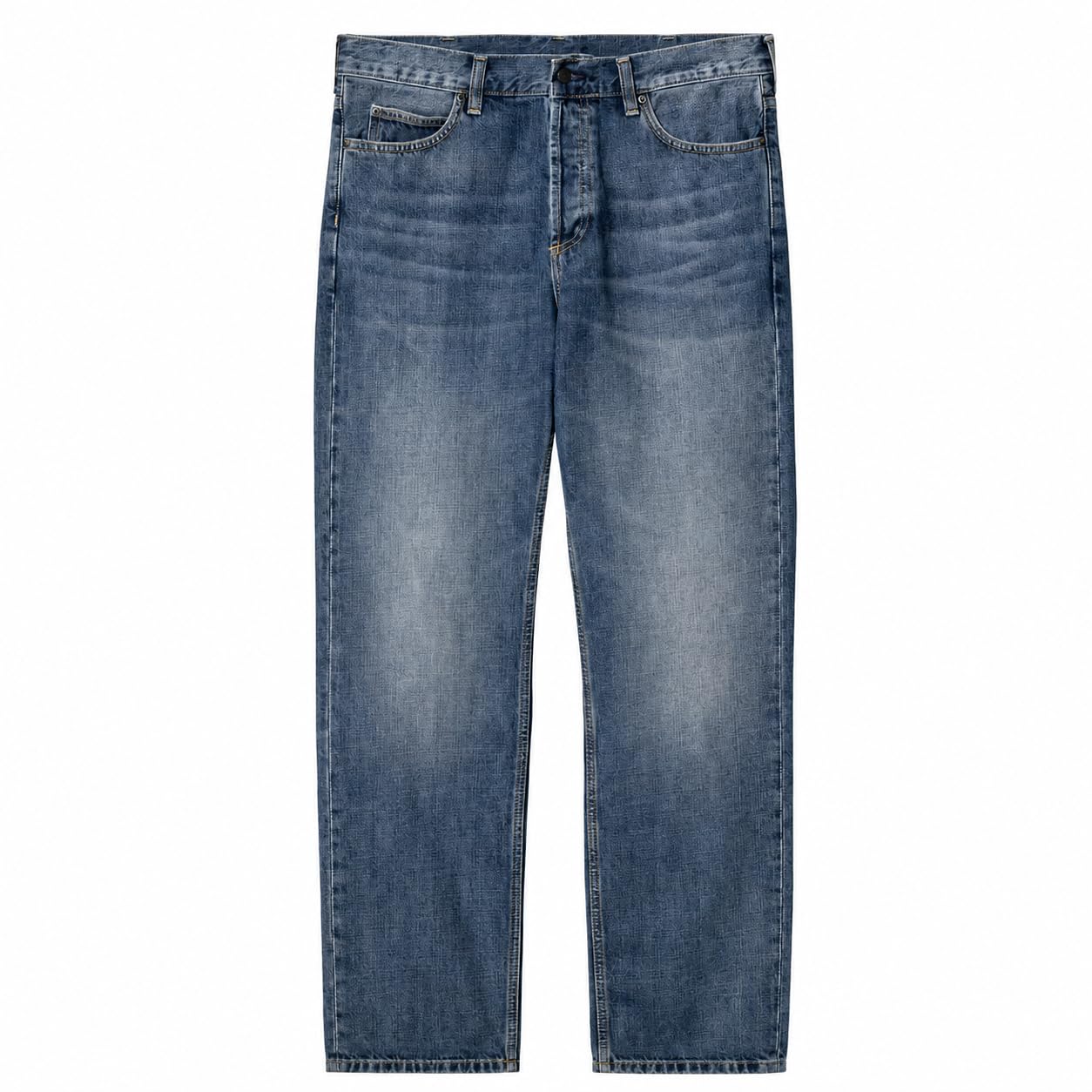 Carhartt WIP Men's Marlow Pant Edgewood Blue Denim Dark Used Wash