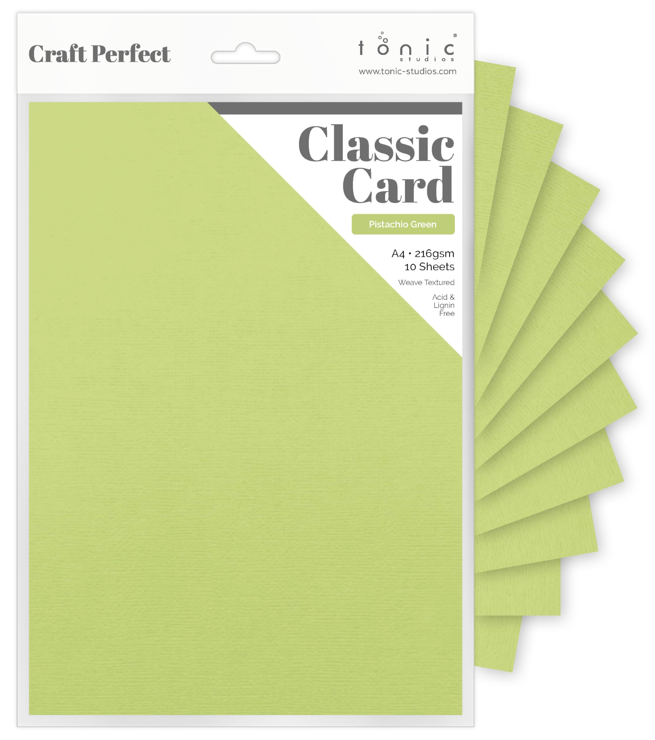 Craft Perfect Card A4, Pistachio Green