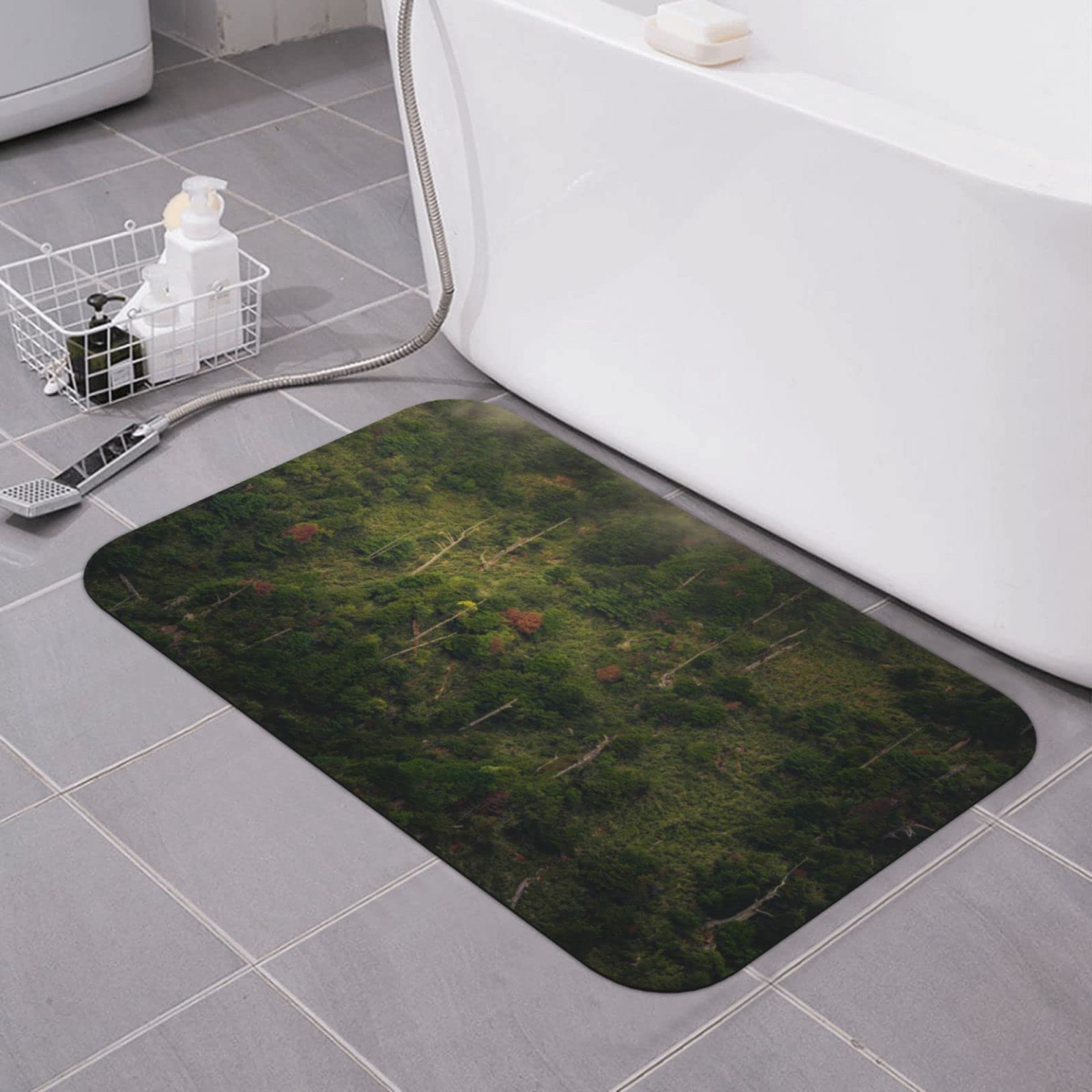 Tapis de bain diatomaceou style nature pour sortie de douche et chambre à coucher