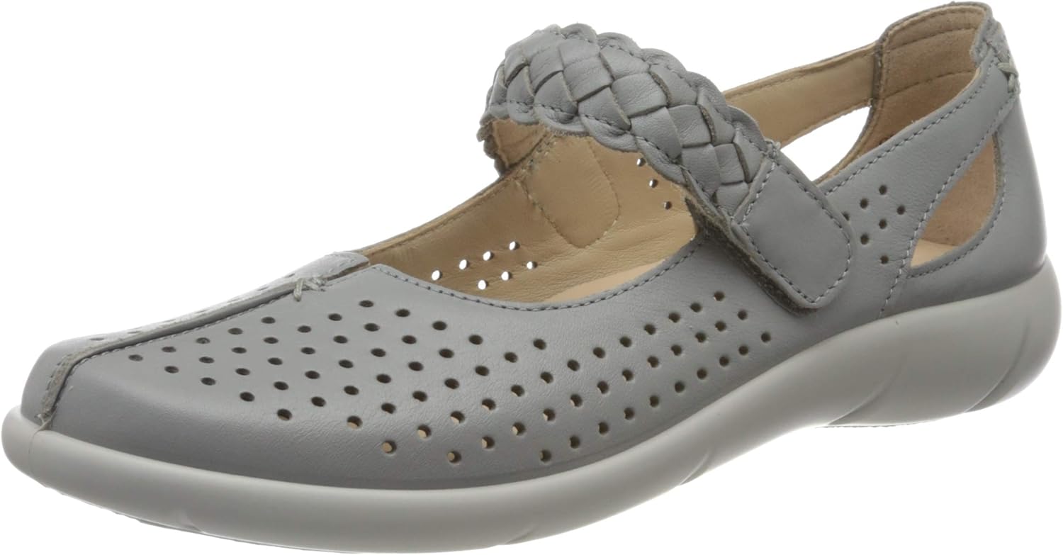 Hotter Women's Quake Mary Jane Mary Jane 6.5 Pebble Grey