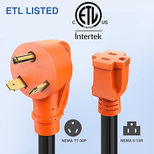 Miniatura 154 de Nilight Cable adaptador de cargador EV de 50 amperios a 50 amperios de 4 clavijas de cobre puro 250 V para soldador, conversión de enchufe Enchufe