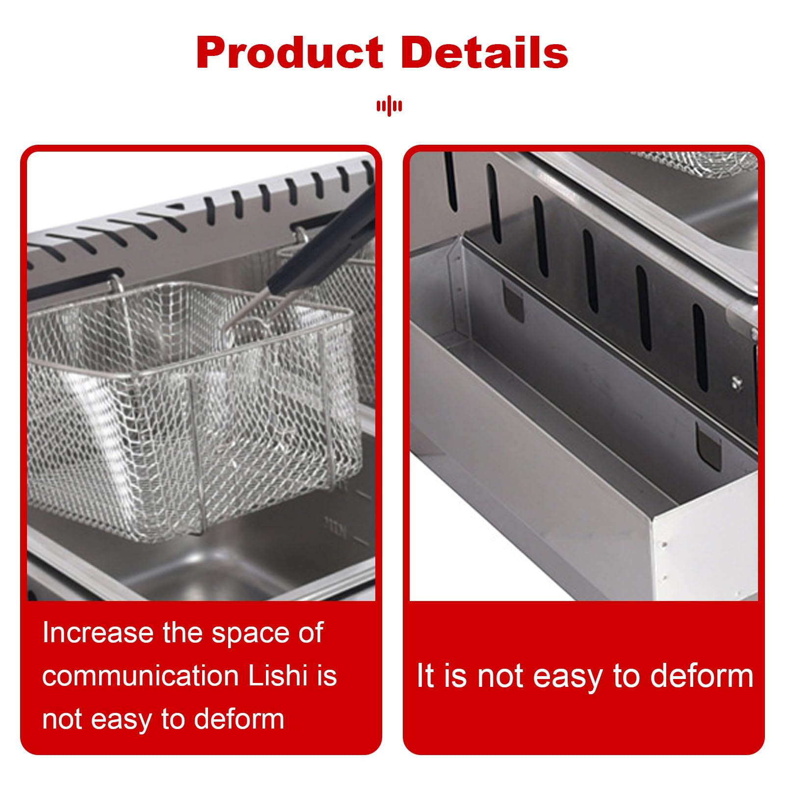 LYDZUSDP Commercial Gas Fryer,Stainless Steel LPG Countertop Fryer for,Adjustable Firepower,Large Capacity for Fish,French Fries,and Turkey